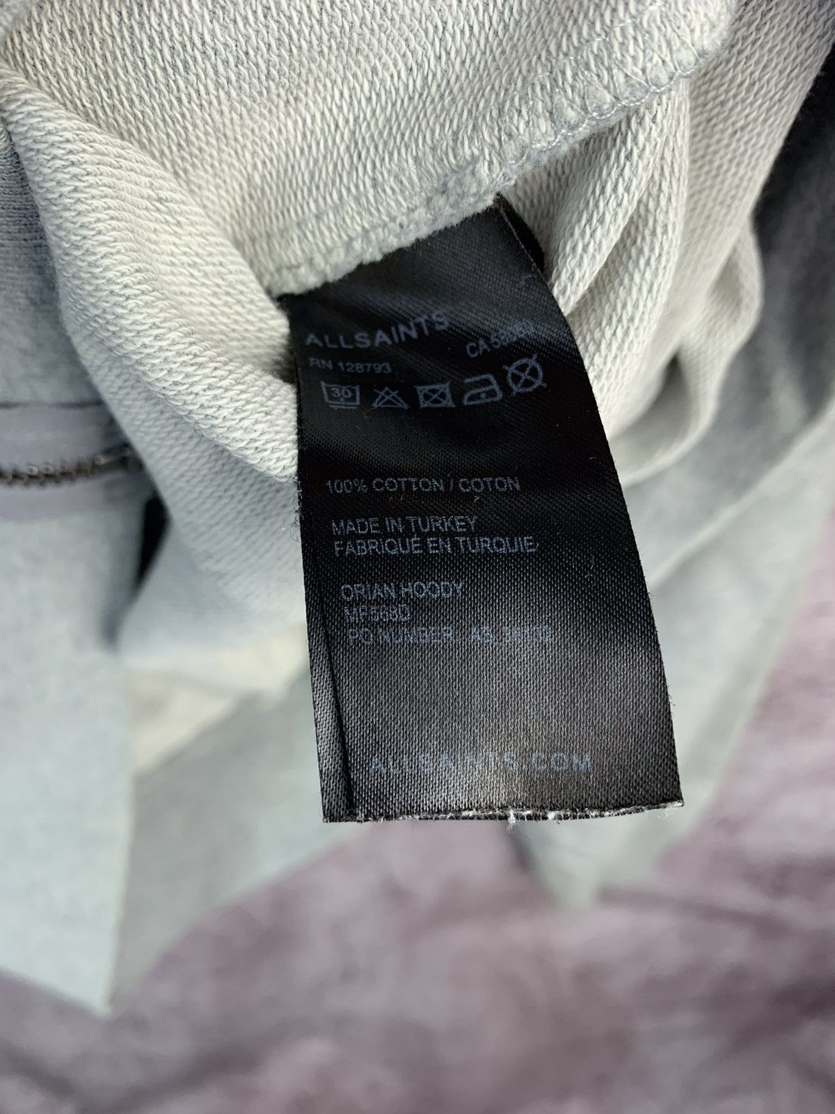 Allsaints Allsaints Vintage Orian Zip Hoodie Size US XL / EU 56 / 4 - 6 Thumbnail