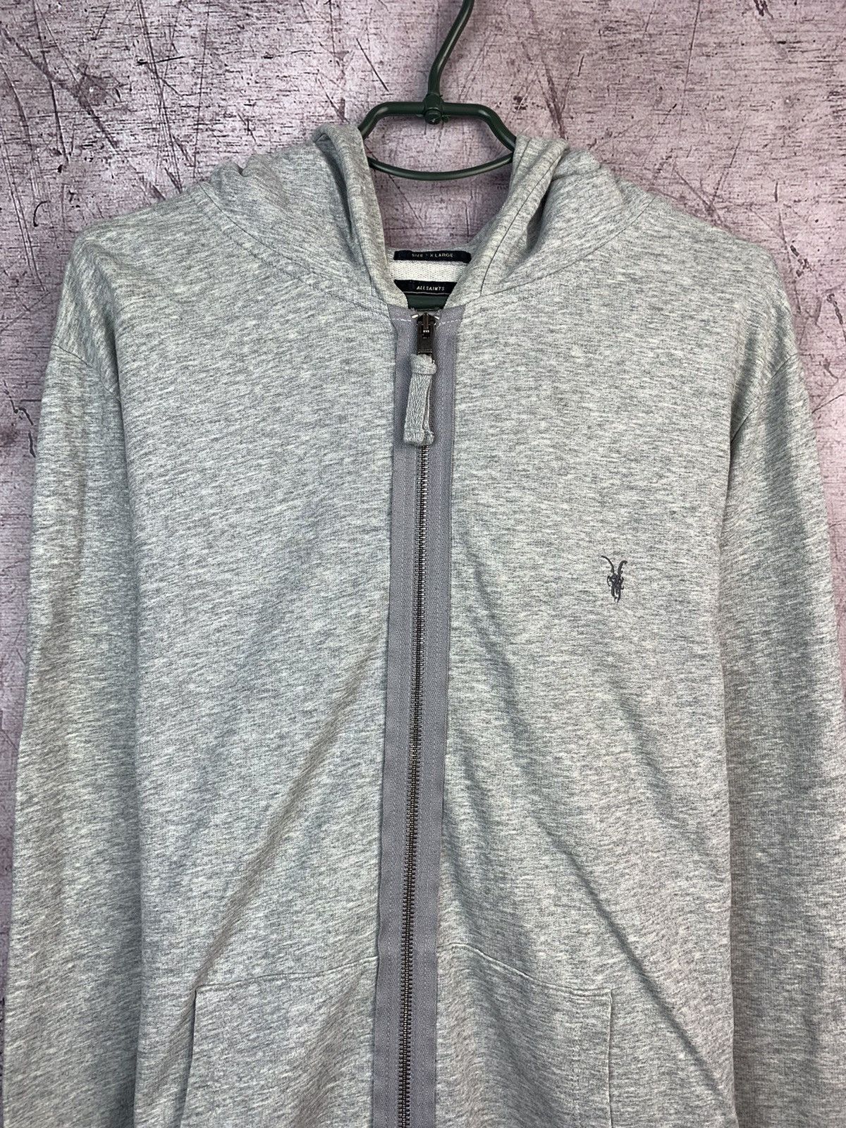 Allsaints Allsaints Vintage Orian Zip Hoodie Size US XL / EU 56 / 4 - 2 Thumbnail