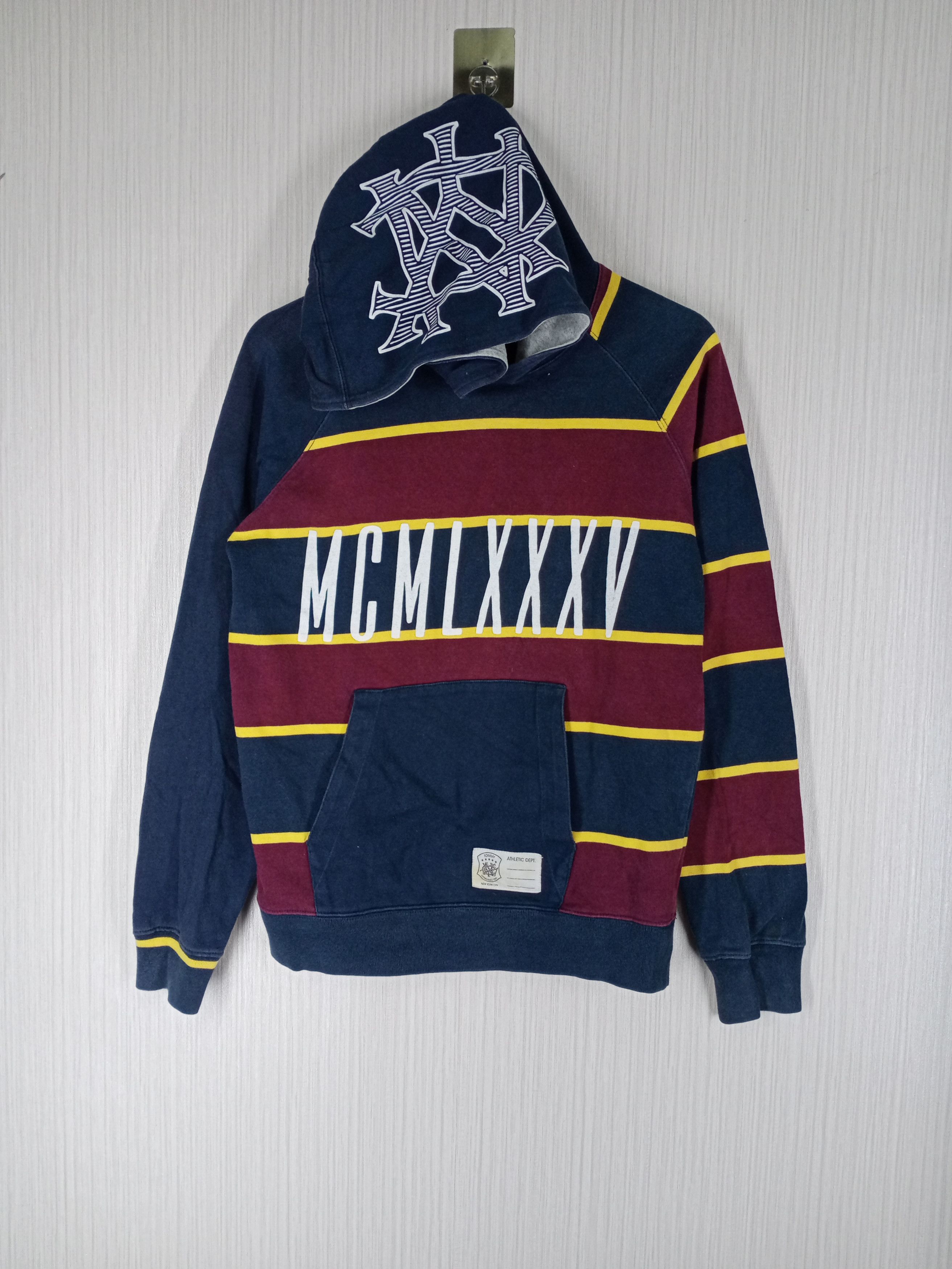 Tommy Hilfiger Rare Vintage TOMMY Striped Hoodie Sweatshirt Size US M / EU 48-50 / 2 - 1 Thumbnail