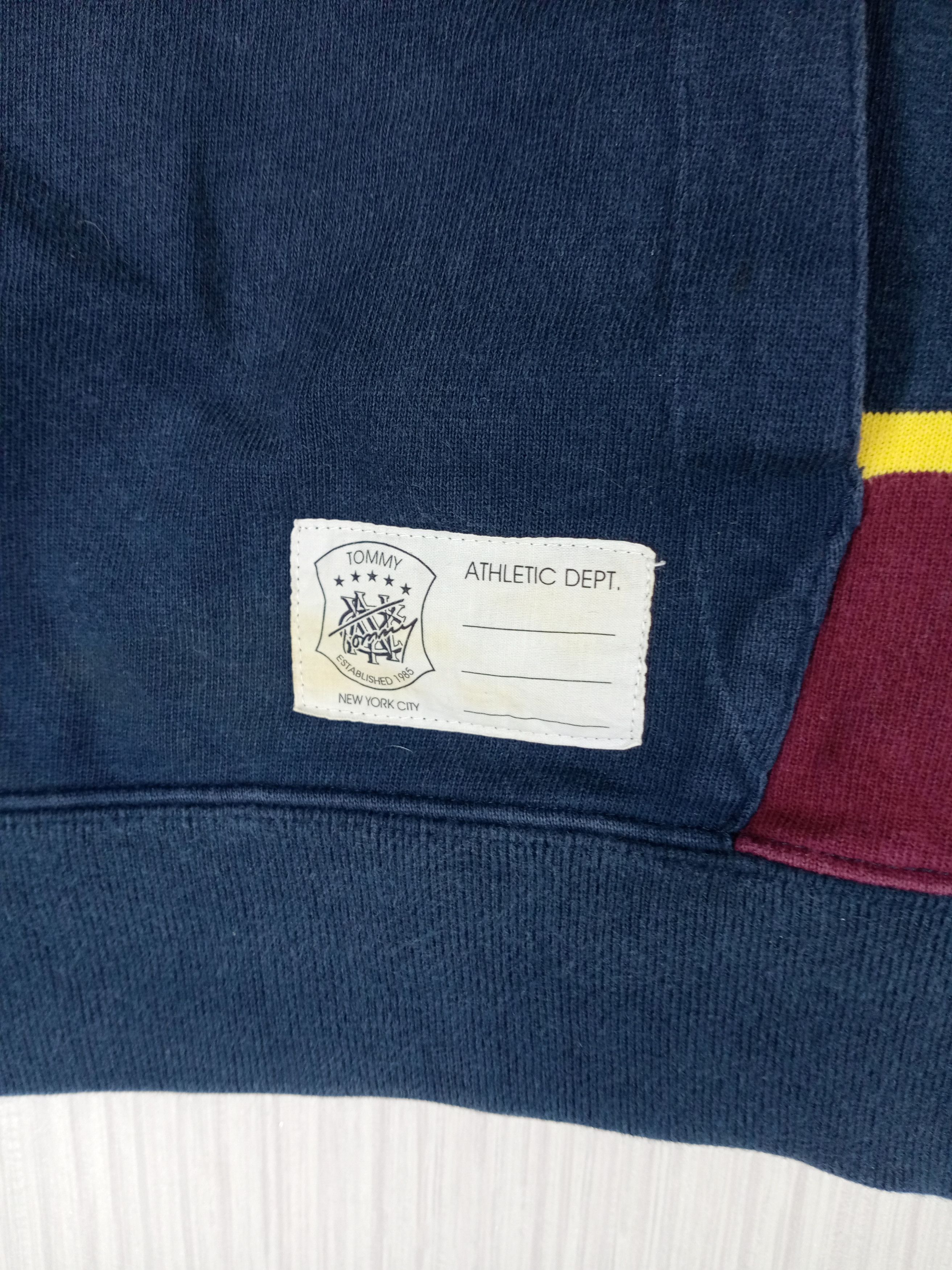 Tommy Hilfiger Rare Vintage TOMMY Striped Hoodie Sweatshirt Size US M / EU 48-50 / 2 - 4 Thumbnail