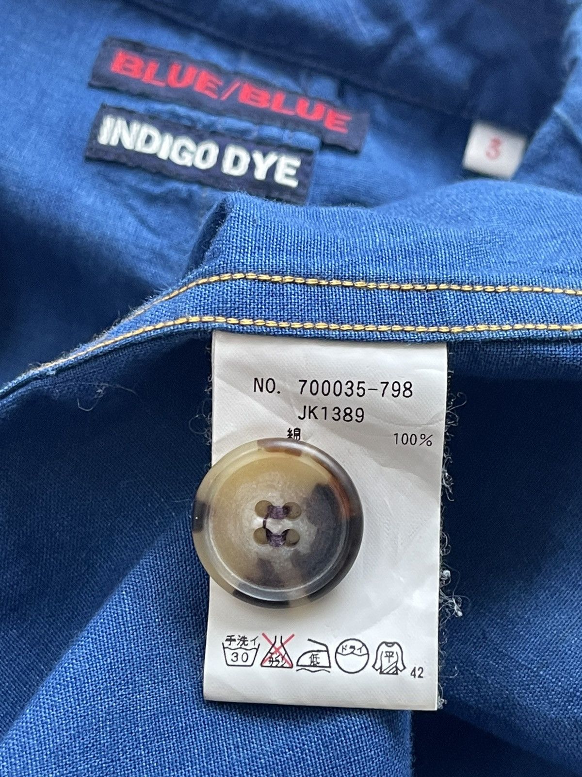 Blue Blue Japan Blue Blue Japan Indigo Dye Chore Jacket Size US M / EU 48-50 / 2 - 14 Thumbnail