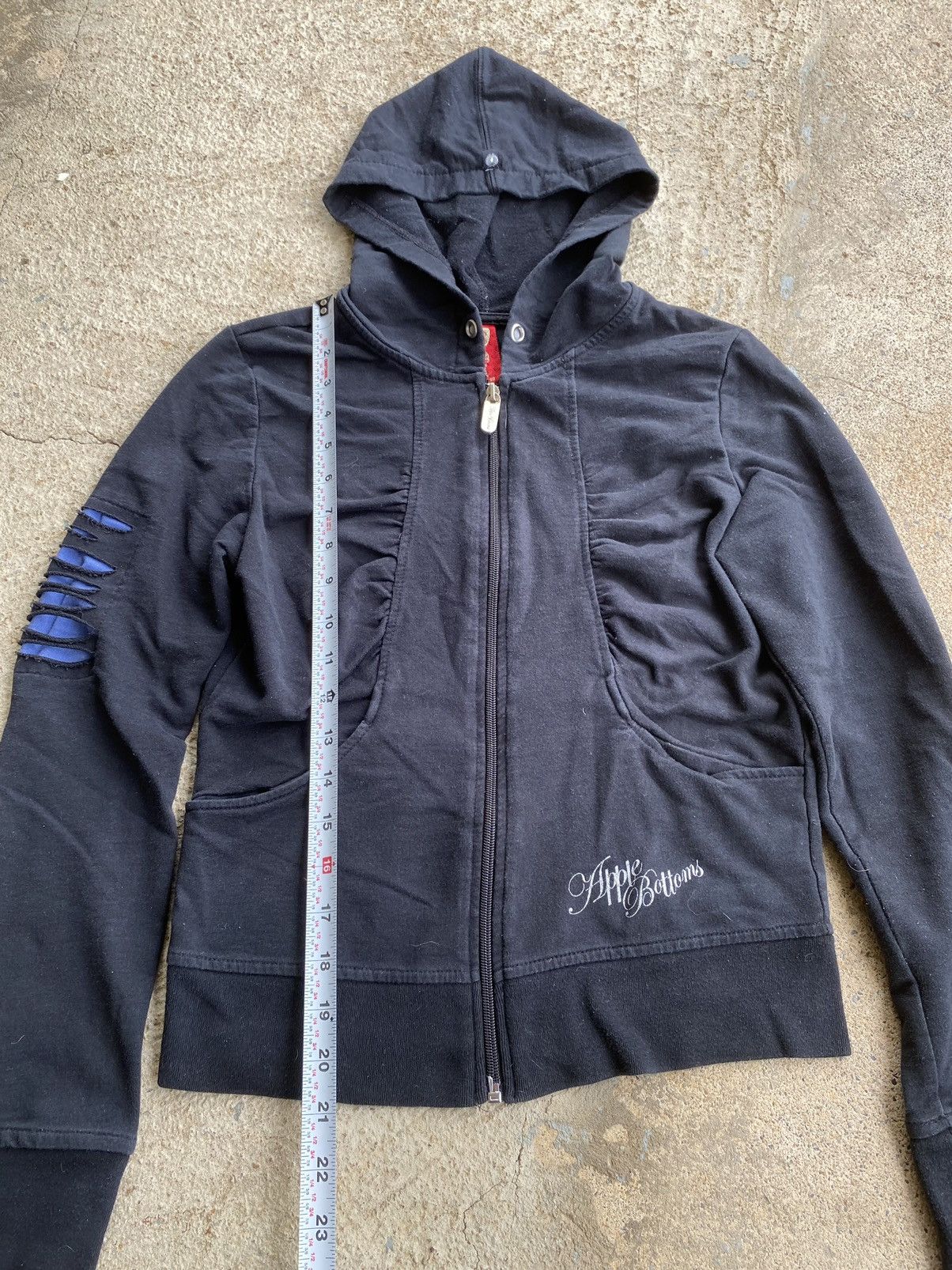 Japanese Brand × Vintage Vintage Y2K Apple Bottom Jeans Full Zip Hoodie Size S / US 4 / IT 40 - 11 Thumbnail