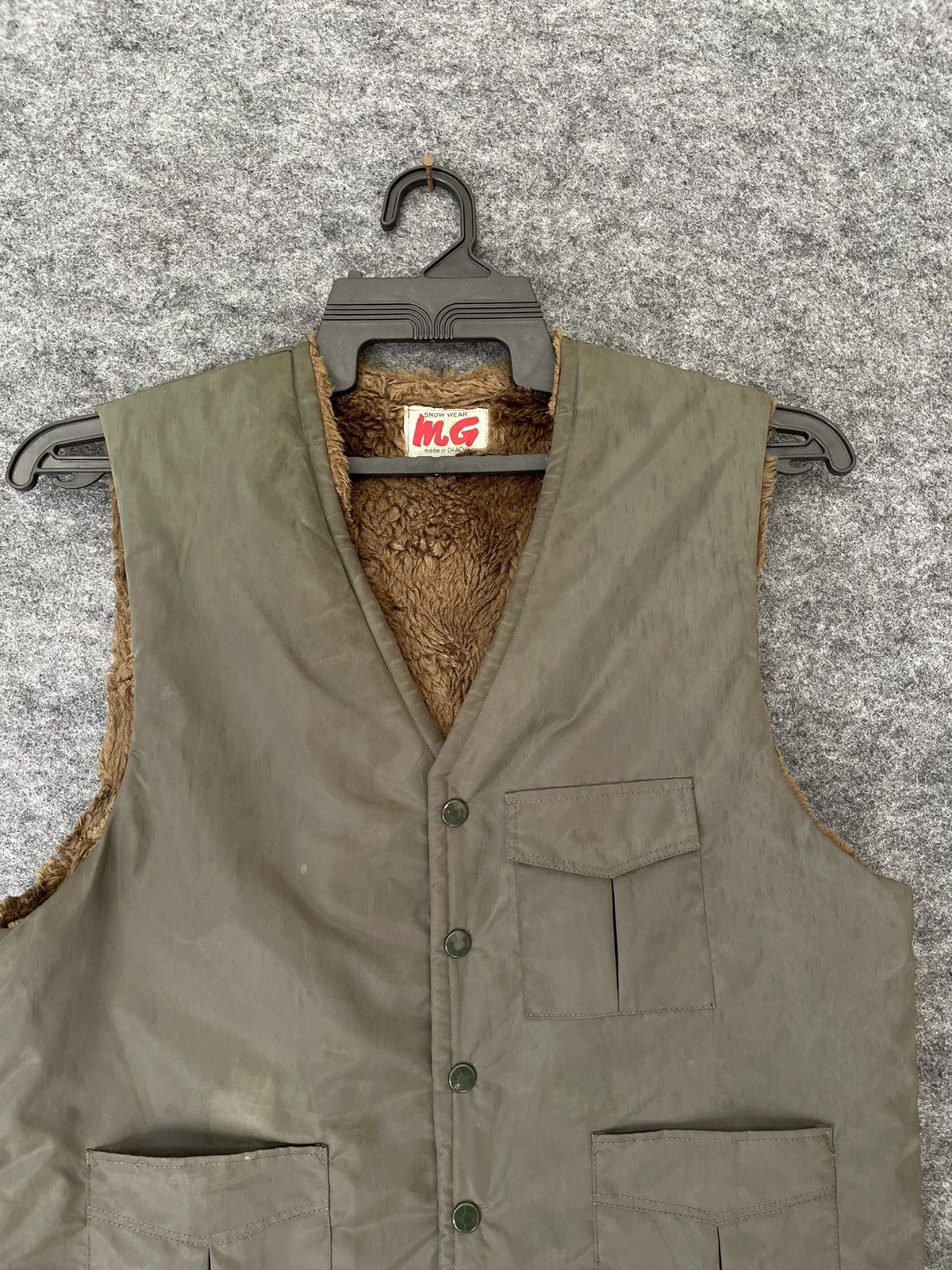 Japanese Brand × Vintage VINTAGE OKACHI SHEARLING VEST Size US L / EU 52-54 / 3 - 2 Thumbnail