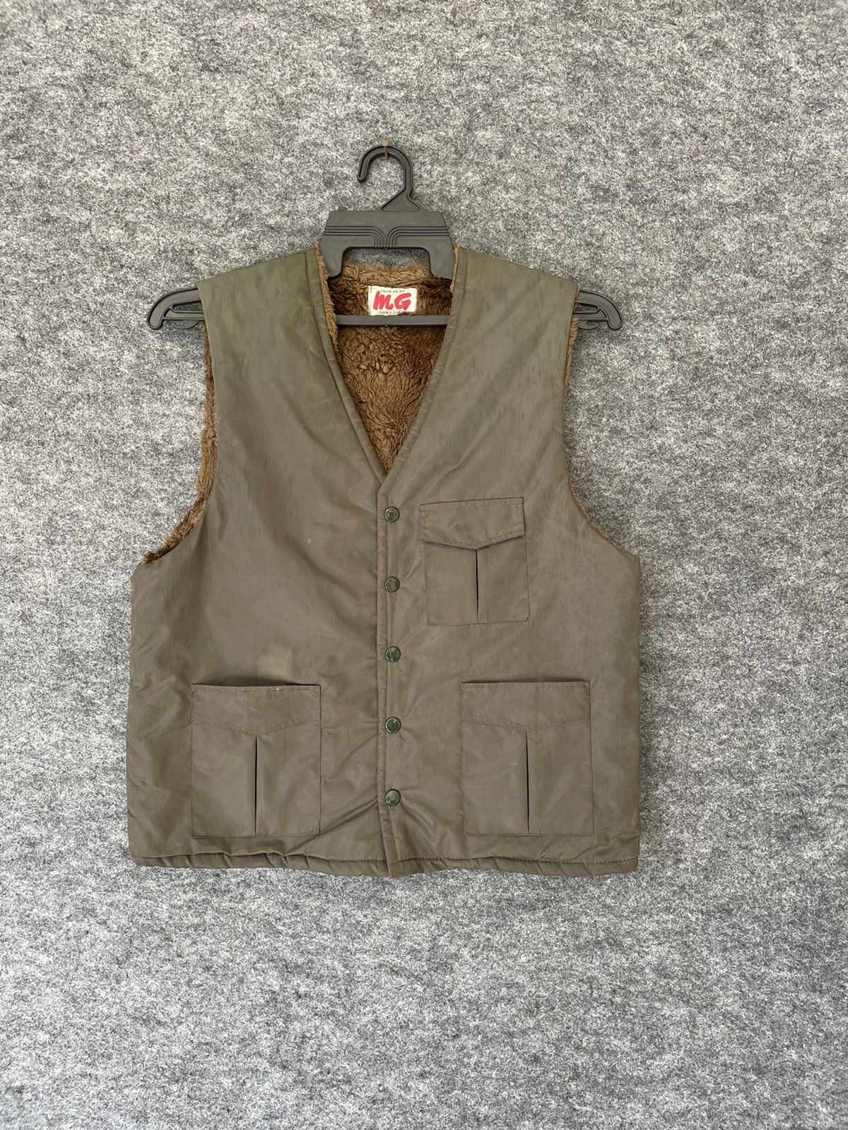 Japanese Brand × Vintage VINTAGE OKACHI SHEARLING VEST Size US L / EU 52-54 / 3 - 1 Thumbnail