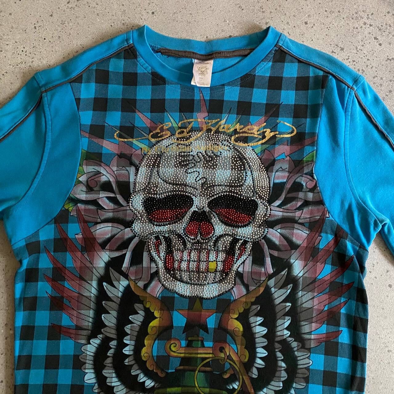 Christian Audigier × Ed Hardy Y2K Ed Hardy by Christian Audigier Rhinestones Sweatshirt Size M / US 6-8 / IT 42-44 - 5 Thumbnail