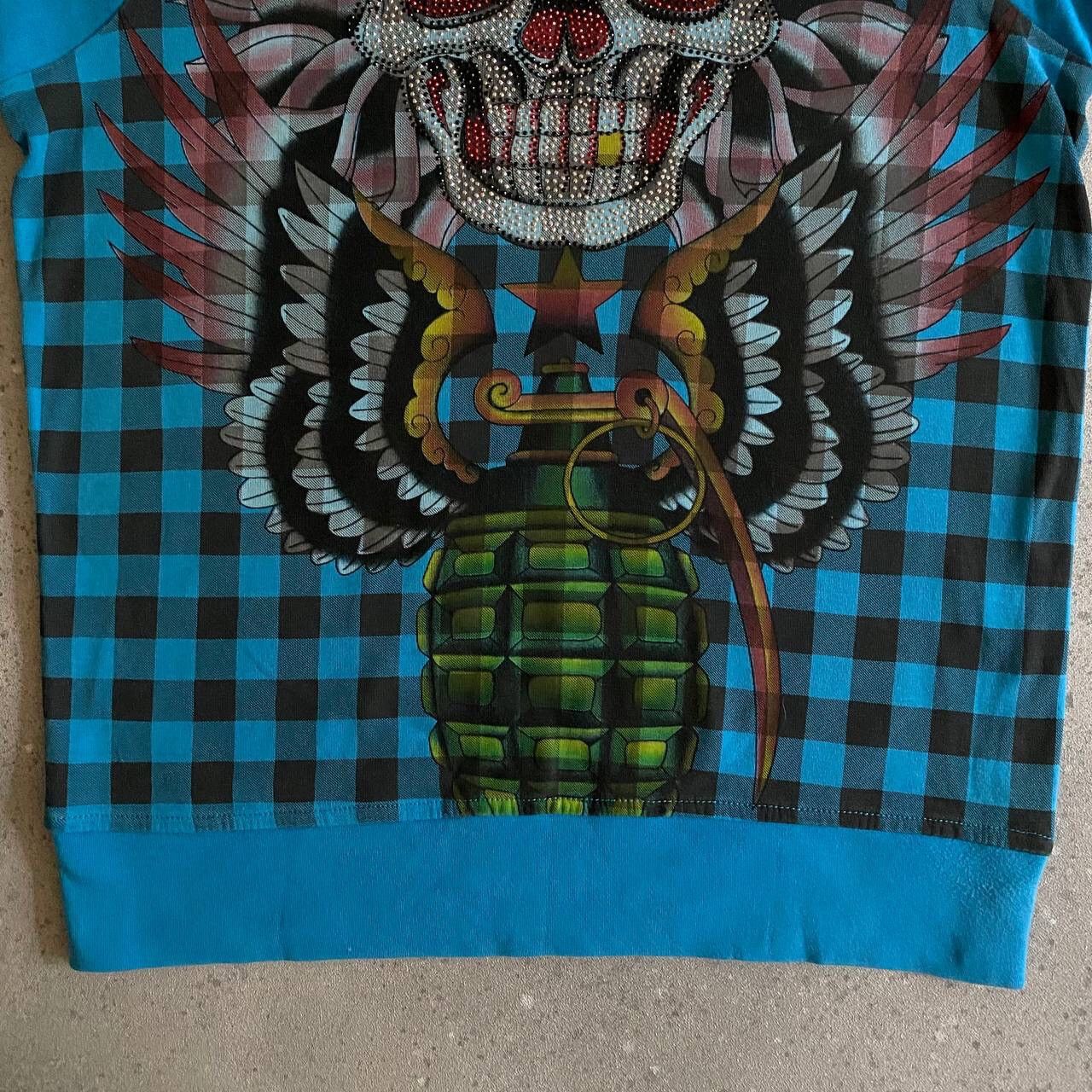 Christian Audigier × Ed Hardy Y2K Ed Hardy by Christian Audigier Rhinestones Sweatshirt Size M / US 6-8 / IT 42-44 - 6 Thumbnail