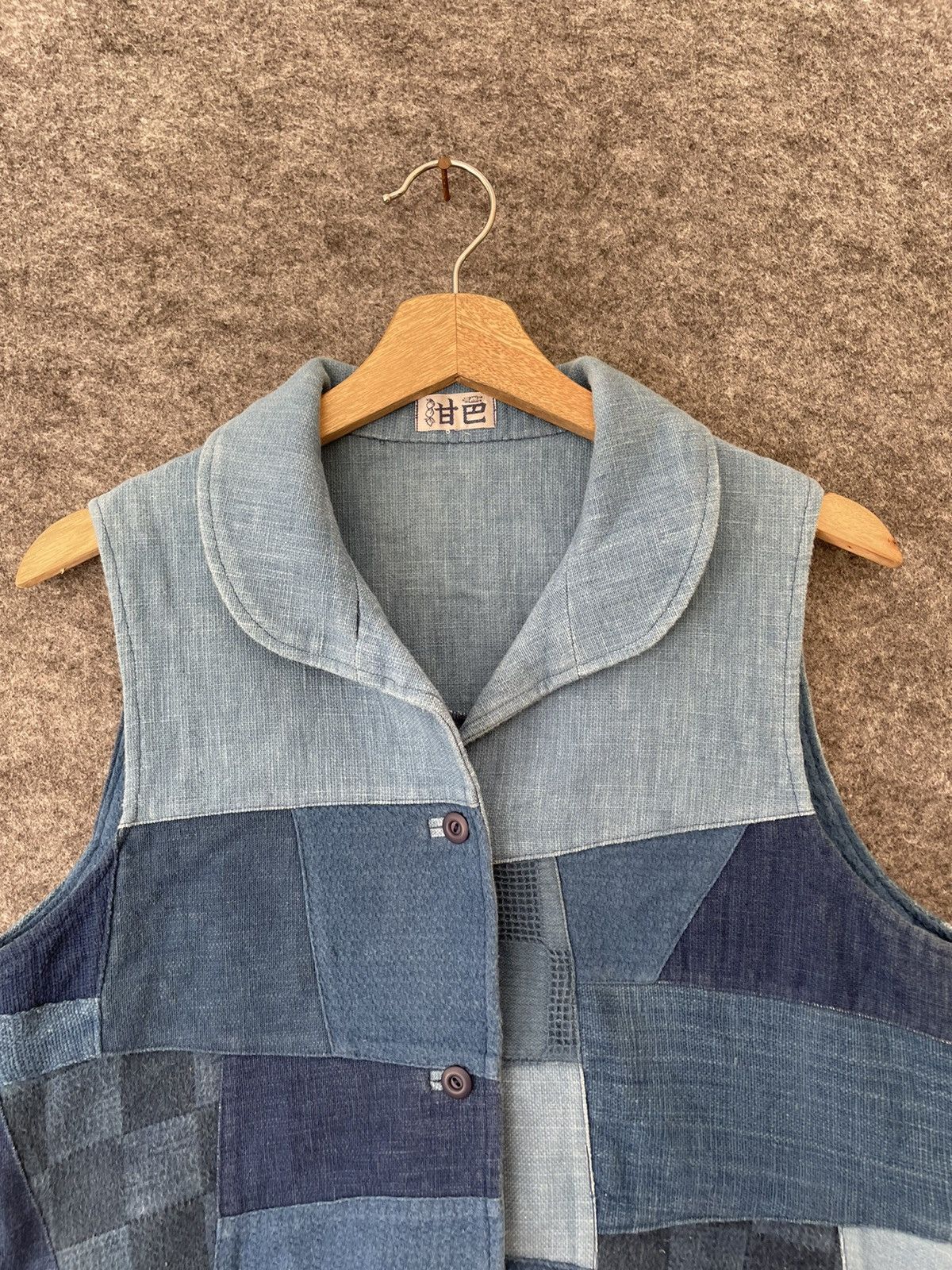 Japanese Brand × Vintage VINTAGE JAPANESE BORO VEST Size US S / EU 44-46 / 1 - 2 Thumbnail