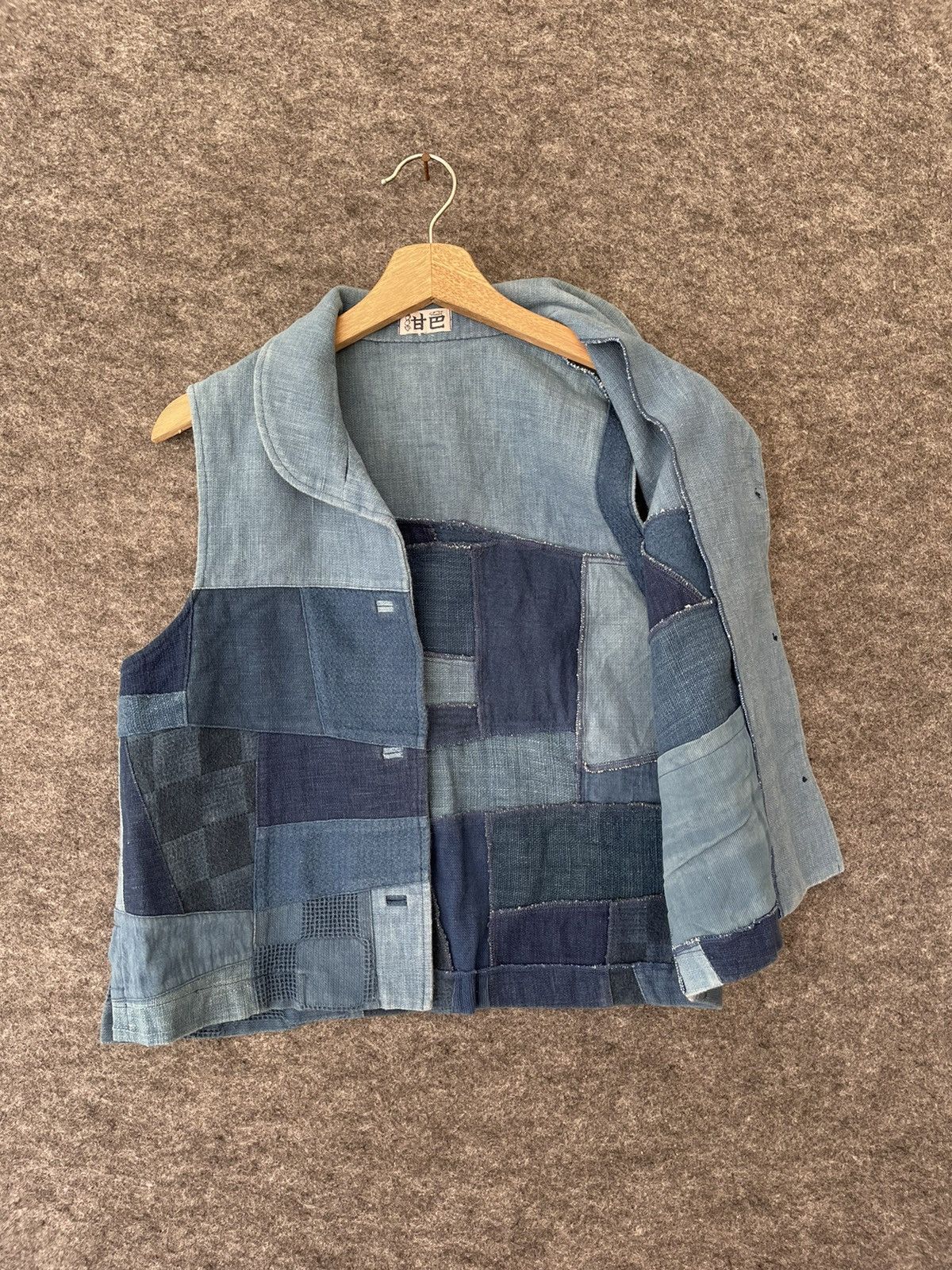 Japanese Brand × Vintage VINTAGE JAPANESE BORO VEST Size US S / EU 44-46 / 1 - 5 Thumbnail