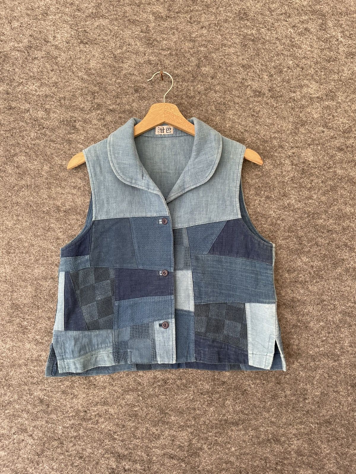 Japanese Brand × Vintage VINTAGE JAPANESE BORO VEST Size US S / EU 44-46 / 1 - 1 Thumbnail