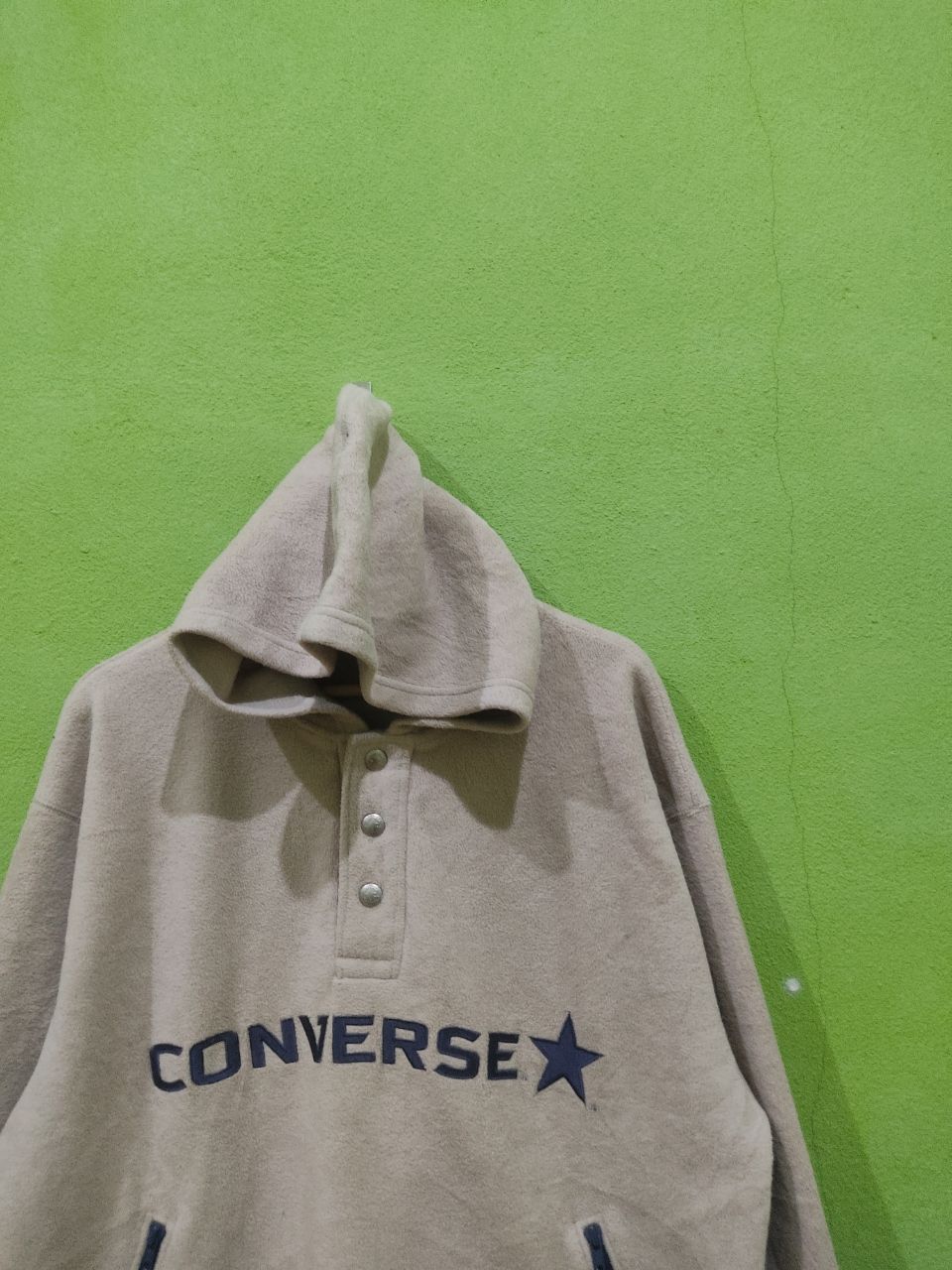 Converse × Vintage Vintage Converse Big Logo Fleece Jacket Size US L / EU 52-54 / 3 - 2 Thumbnail