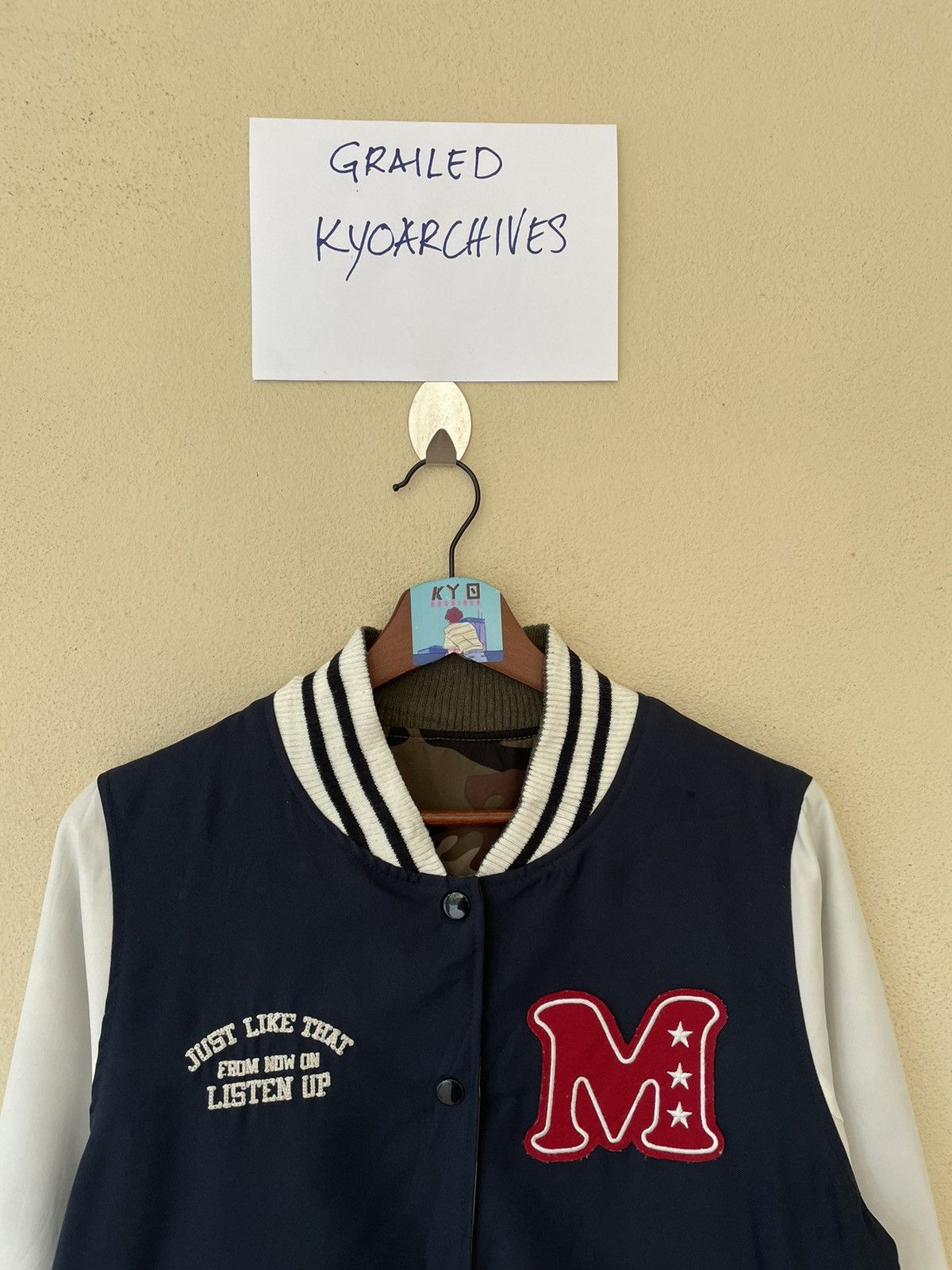 Japanese Brand REVERSIBLE STARE BACK CAMO VARSITY Size US M / EU 48-50 / 2 - 10 Thumbnail