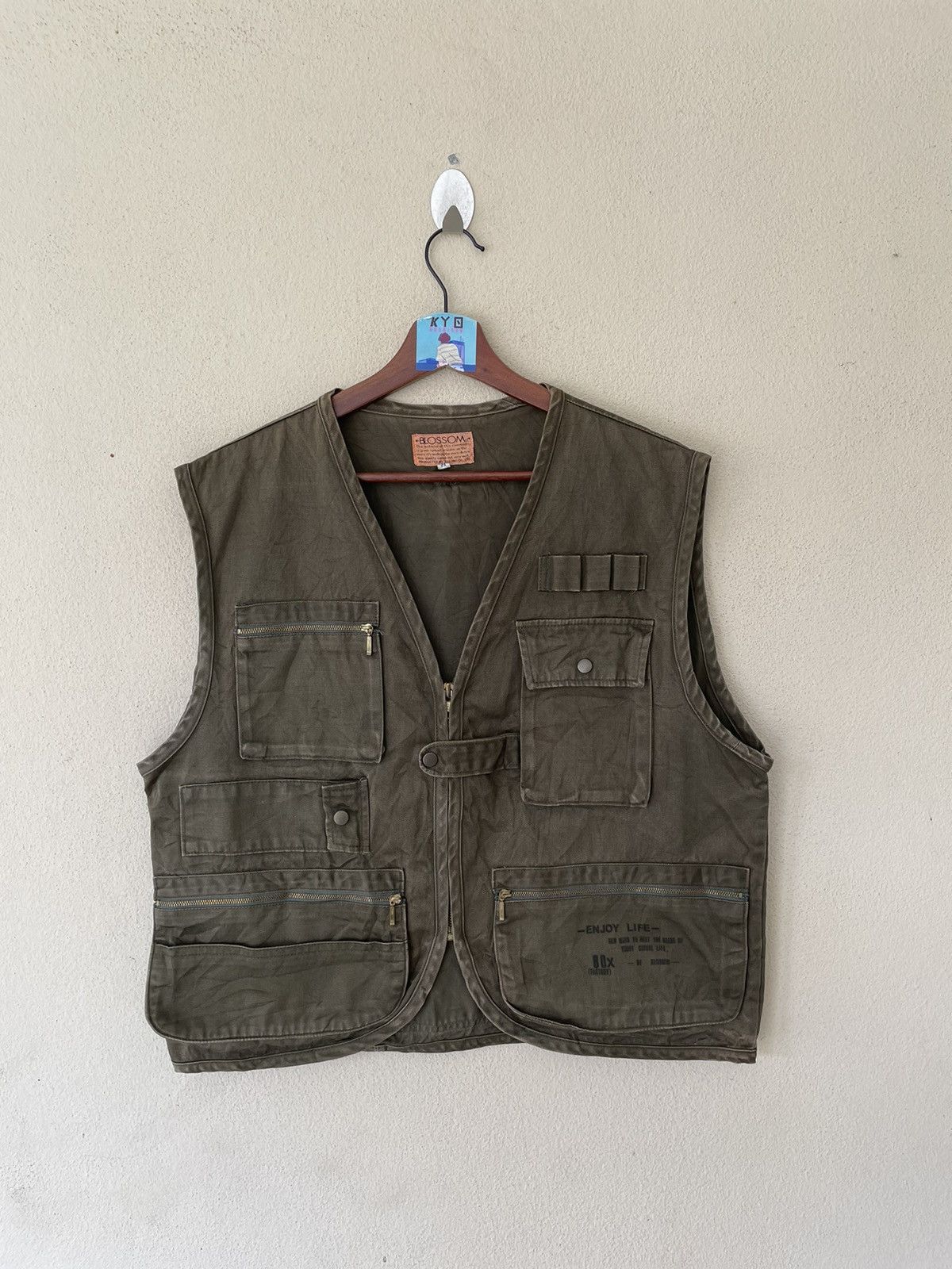 Japanese Brand × Vintage VINTAGE BLOSSOM BY TSUJINO TACTICAL VEST Size US M / EU 48-50 / 2 - 1 Thumbnail