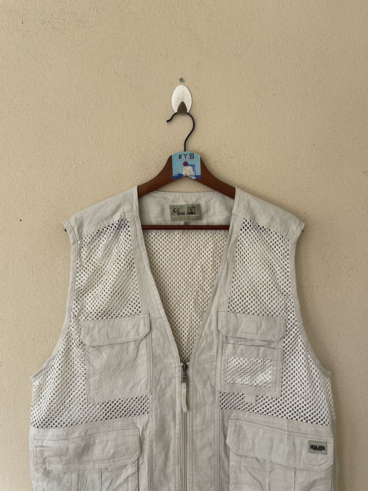 Japanese Brand × Vintage VINTAGE OSCAR JONES FISHNET VEST Size US L / EU 52-54 / 3 - 3 Thumbnail