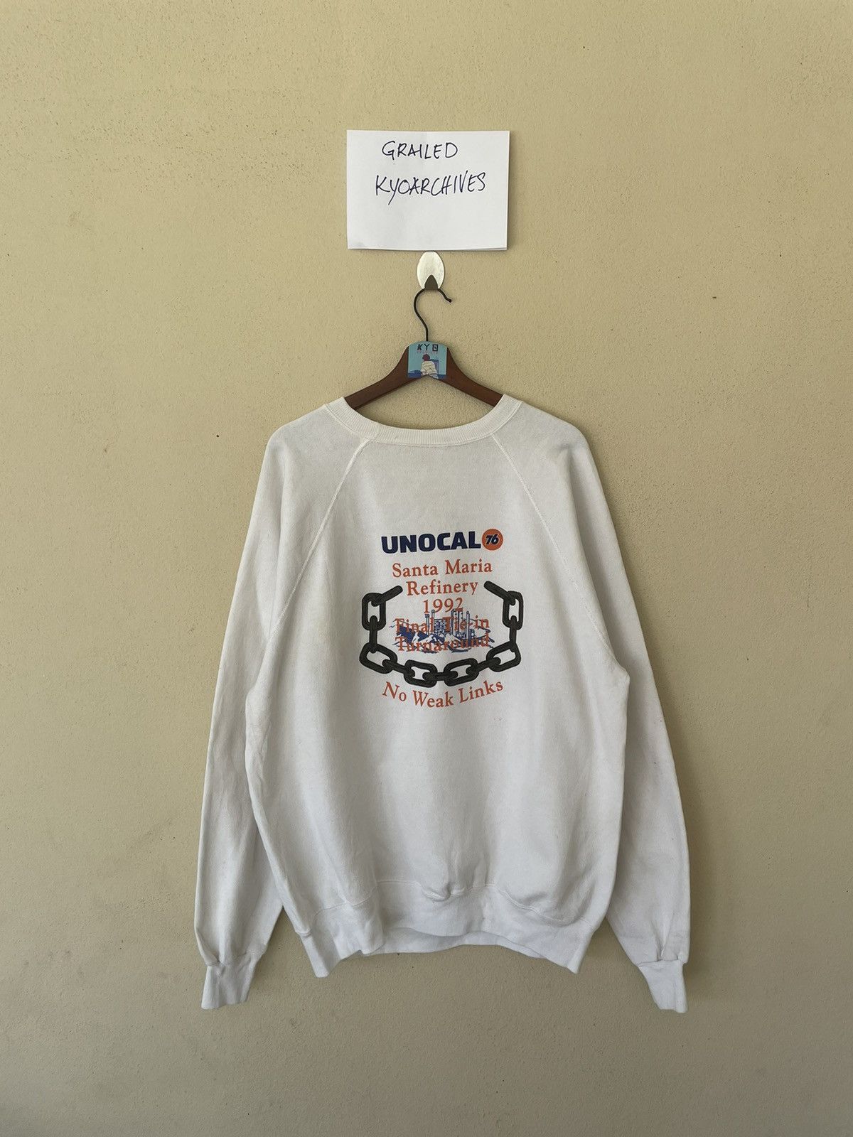 Hanes × Vintage VINTAGE UNOCAL 76 SANTA MARIA SWEATSHIRT Size US XXL / EU 58 / 5 - 1 Thumbnail