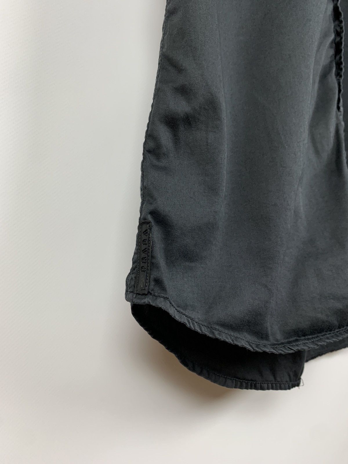 Prada Vintage Prada Black Tab Button Up Short Sleeve Shirt Size US M / EU 48-50 / 2 - 7 Thumbnail