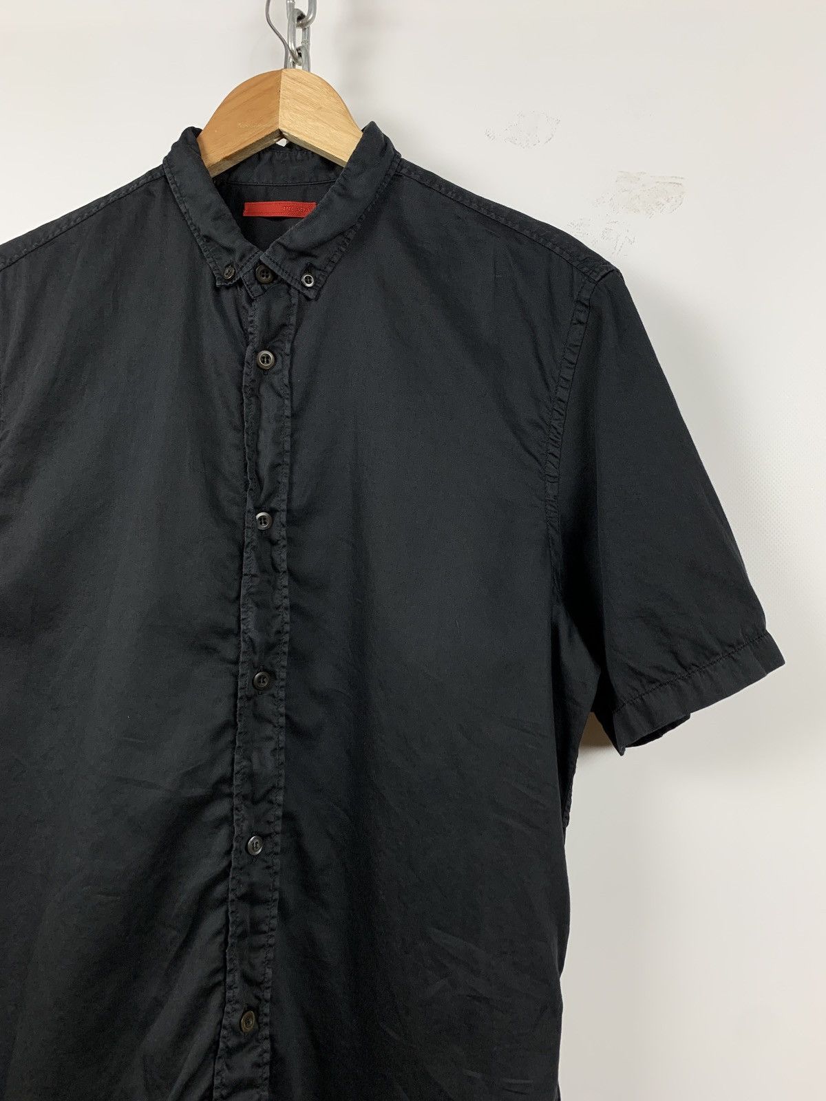 Prada Vintage Prada Black Tab Button Up Short Sleeve Shirt Size US M / EU 48-50 / 2 - 4 Thumbnail