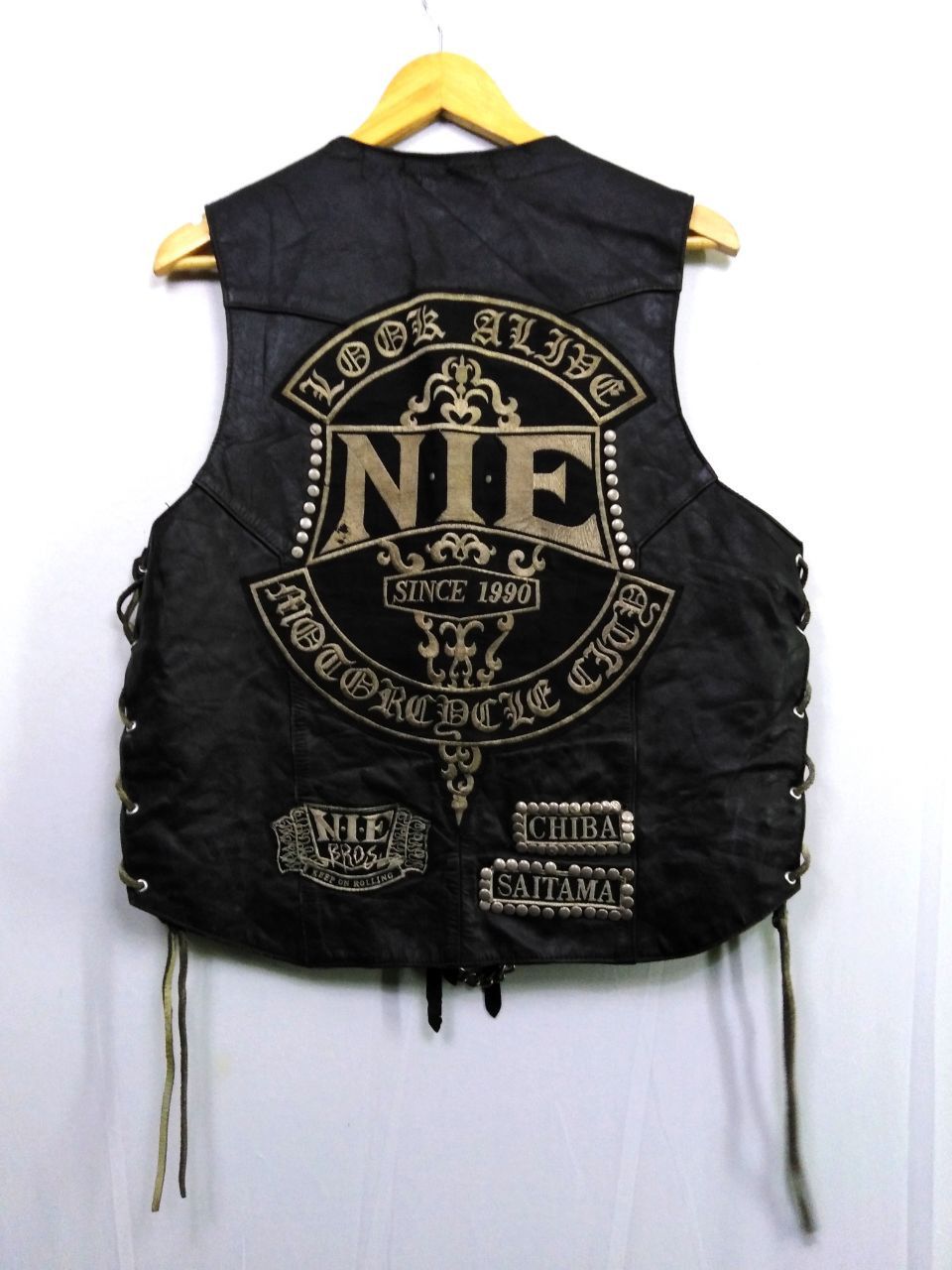 Harley Davidson VINTAGE HARLEY DAVIDSON LEATHER VEST CHIBA SAITAMA JAPAN Size US M / EU 48-50 / 2 - 1 Thumbnail