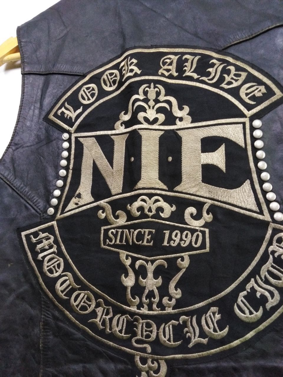 Harley Davidson VINTAGE HARLEY DAVIDSON LEATHER VEST CHIBA SAITAMA JAPAN Size US M / EU 48-50 / 2 - 3 Thumbnail