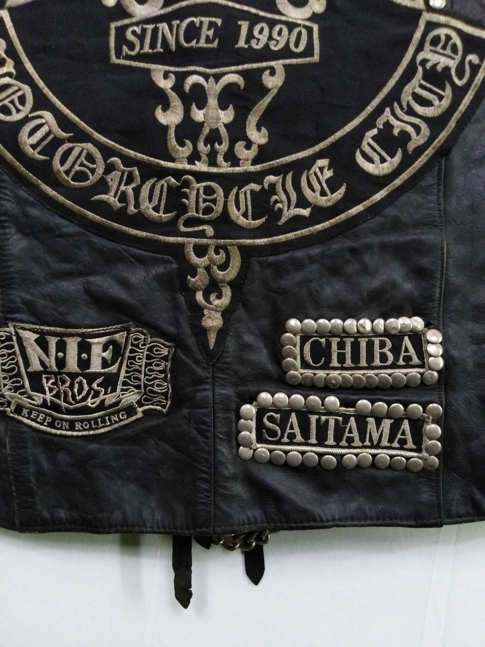Harley Davidson VINTAGE HARLEY DAVIDSON LEATHER VEST CHIBA SAITAMA JAPAN Size US M / EU 48-50 / 2 - 9 Thumbnail