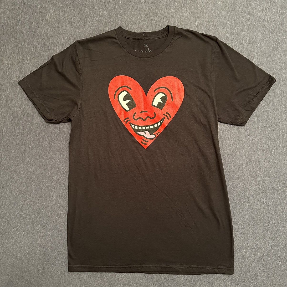 Keith Haring Heart Art Tee T-Shirt Black S Licensed Graffiti