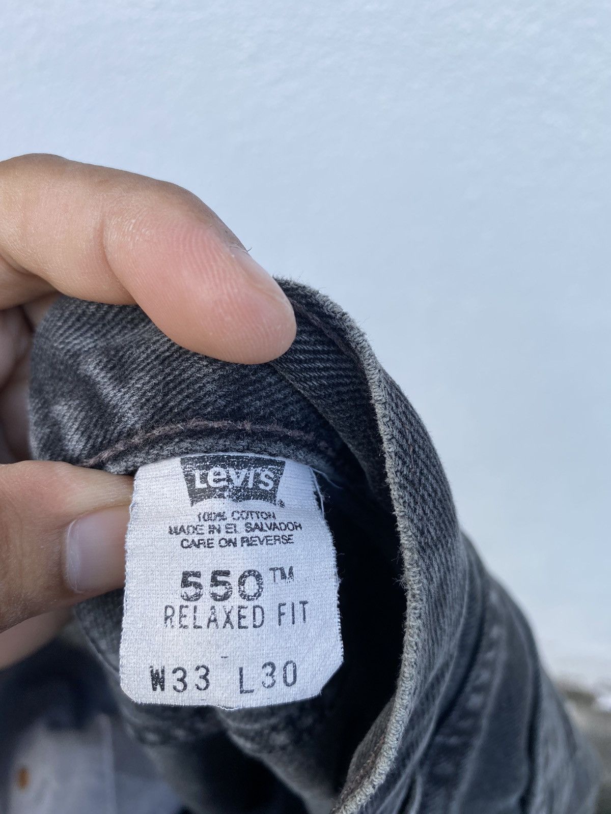 Levi's Vintage Levis 550 black jeans Size US 33 - 13 Thumbnail