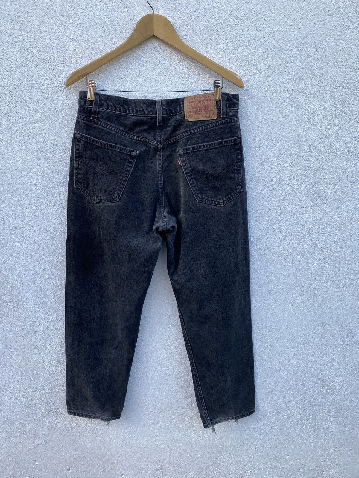 Levi's Vintage Levis 550 black jeans Size US 33 - 1 Thumbnail