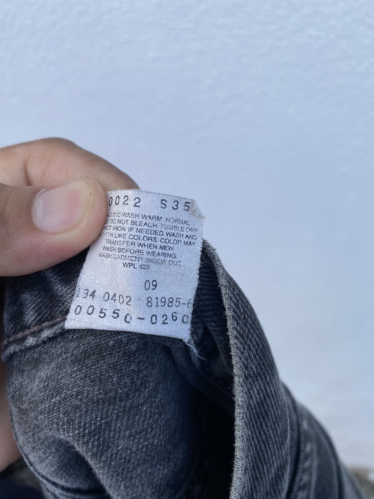 Levi's Vintage Levis 550 black jeans Size US 33 - 14 Thumbnail