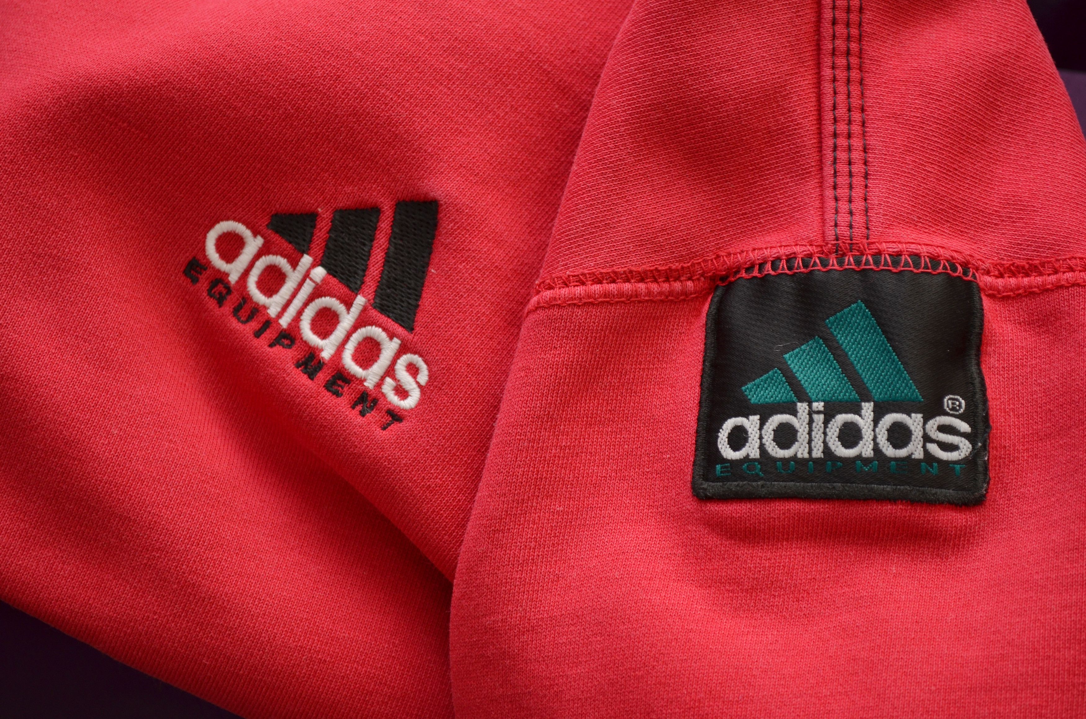 Adidas × Vintage Adidas EQT Equipment Vintage Big Center Logo Sweatshirt 90s Size US M / EU 48-50 / 2 - 7 Thumbnail
