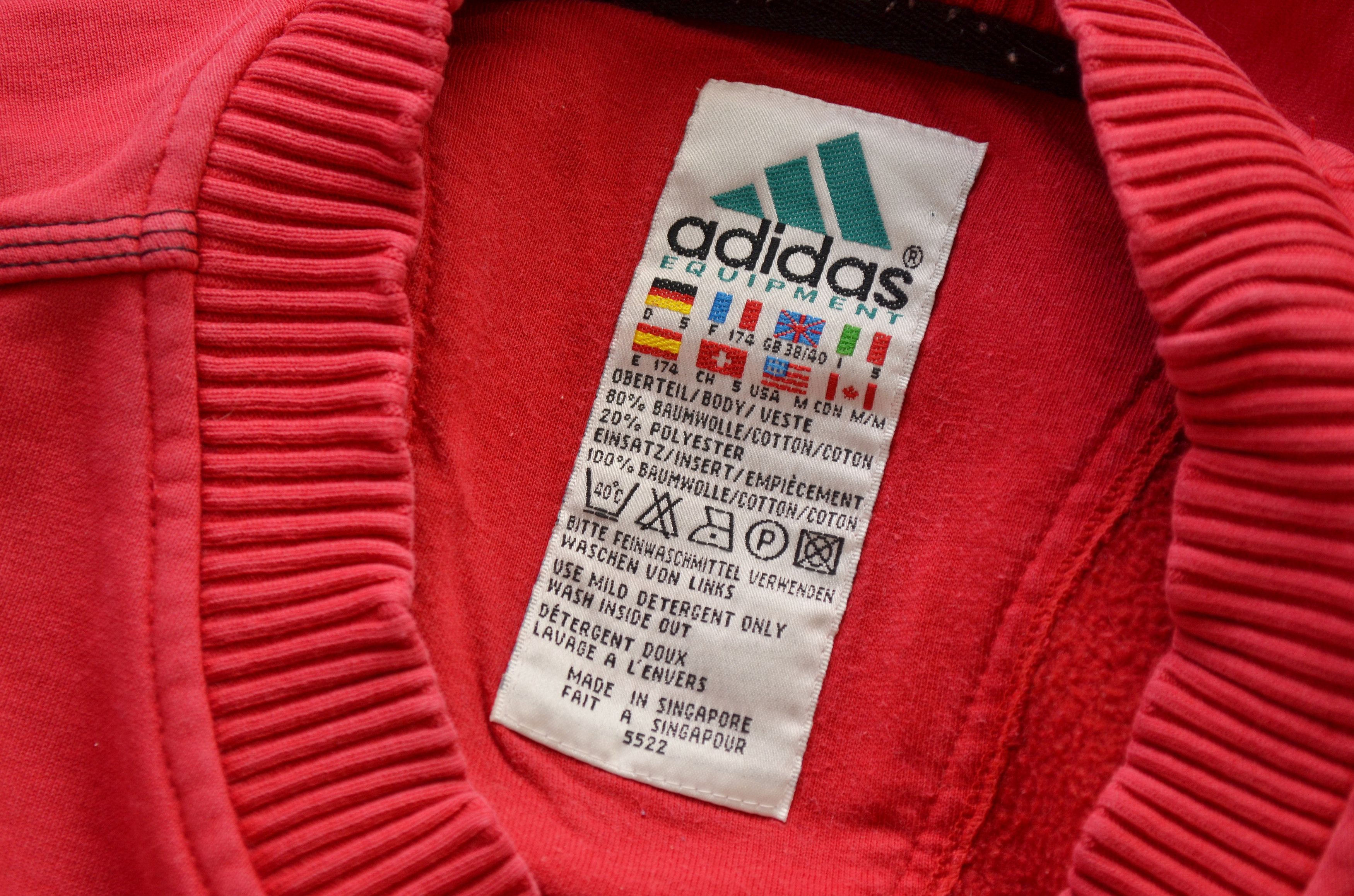 Adidas × Vintage Adidas EQT Equipment Vintage Big Center Logo Sweatshirt 90s Size US M / EU 48-50 / 2 - 6 Thumbnail