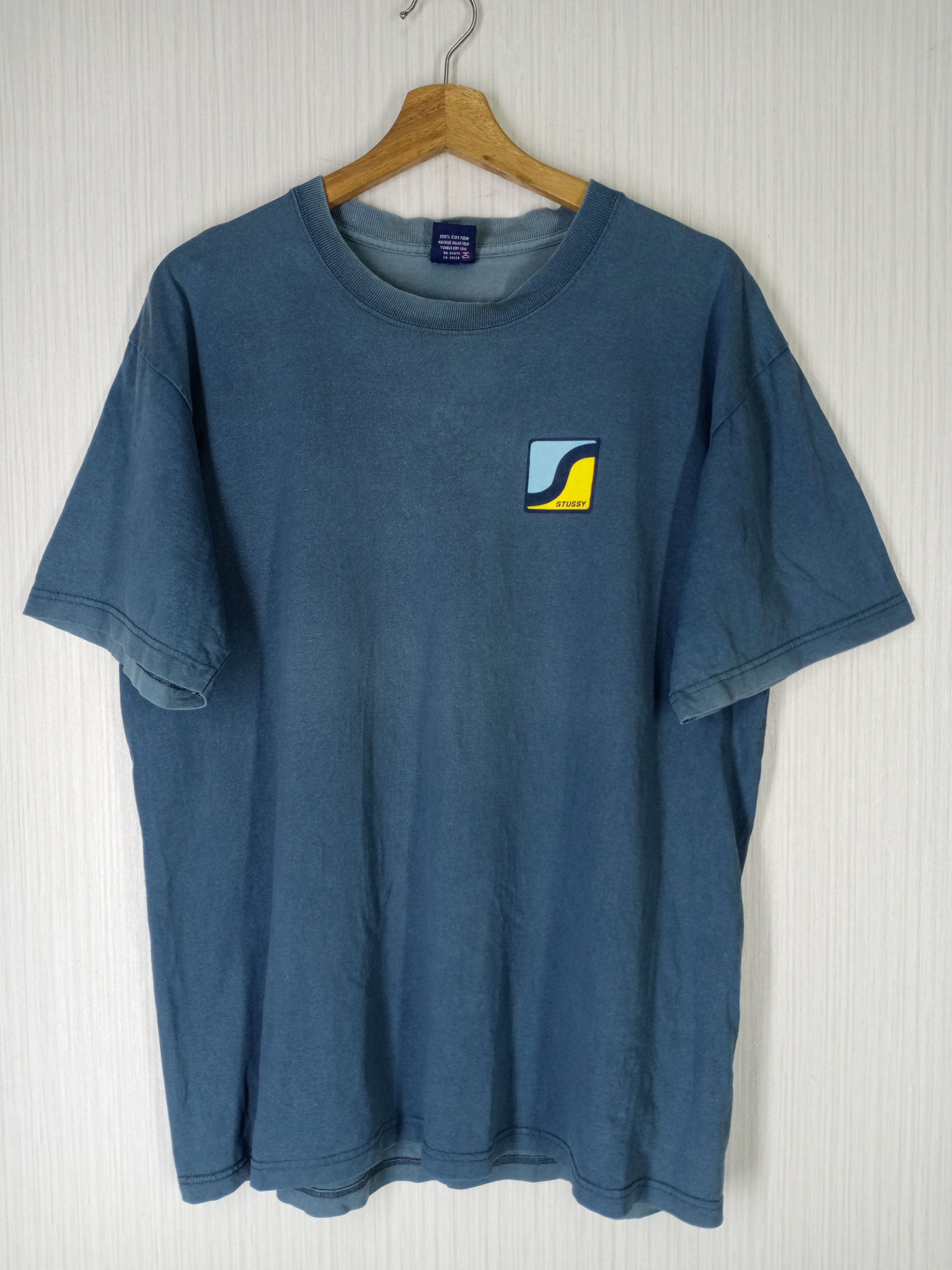Stussy Rare Vintage 90s Stussy Big Logo Sun Faded Tshirt Size US L / EU 52-54 / 3 - 2 Thumbnail