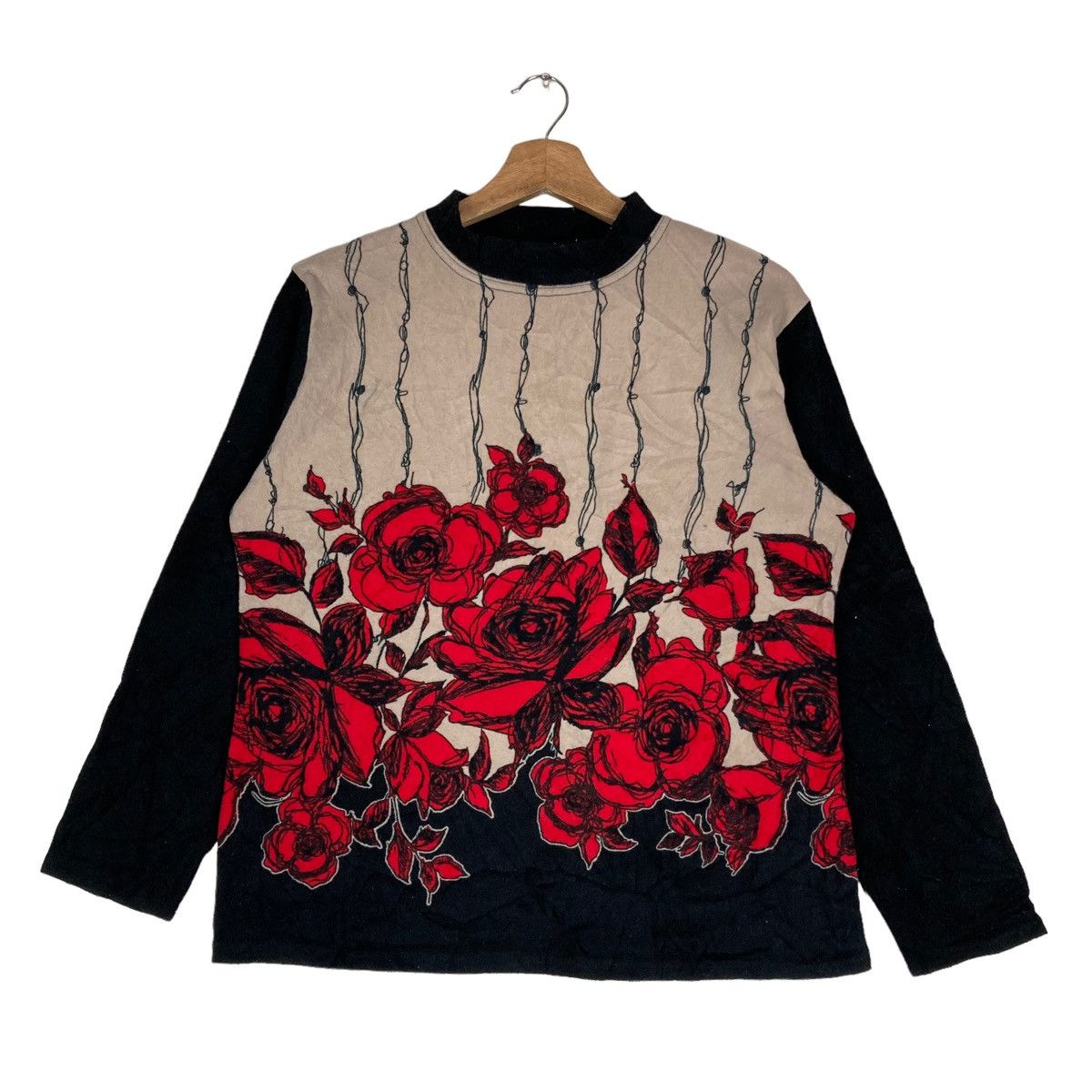 Vintage Vintage Dolce Mara Italy Pullover Jumper Sweatshirt Size US L / EU 52-54 / 3 - 1 Thumbnail