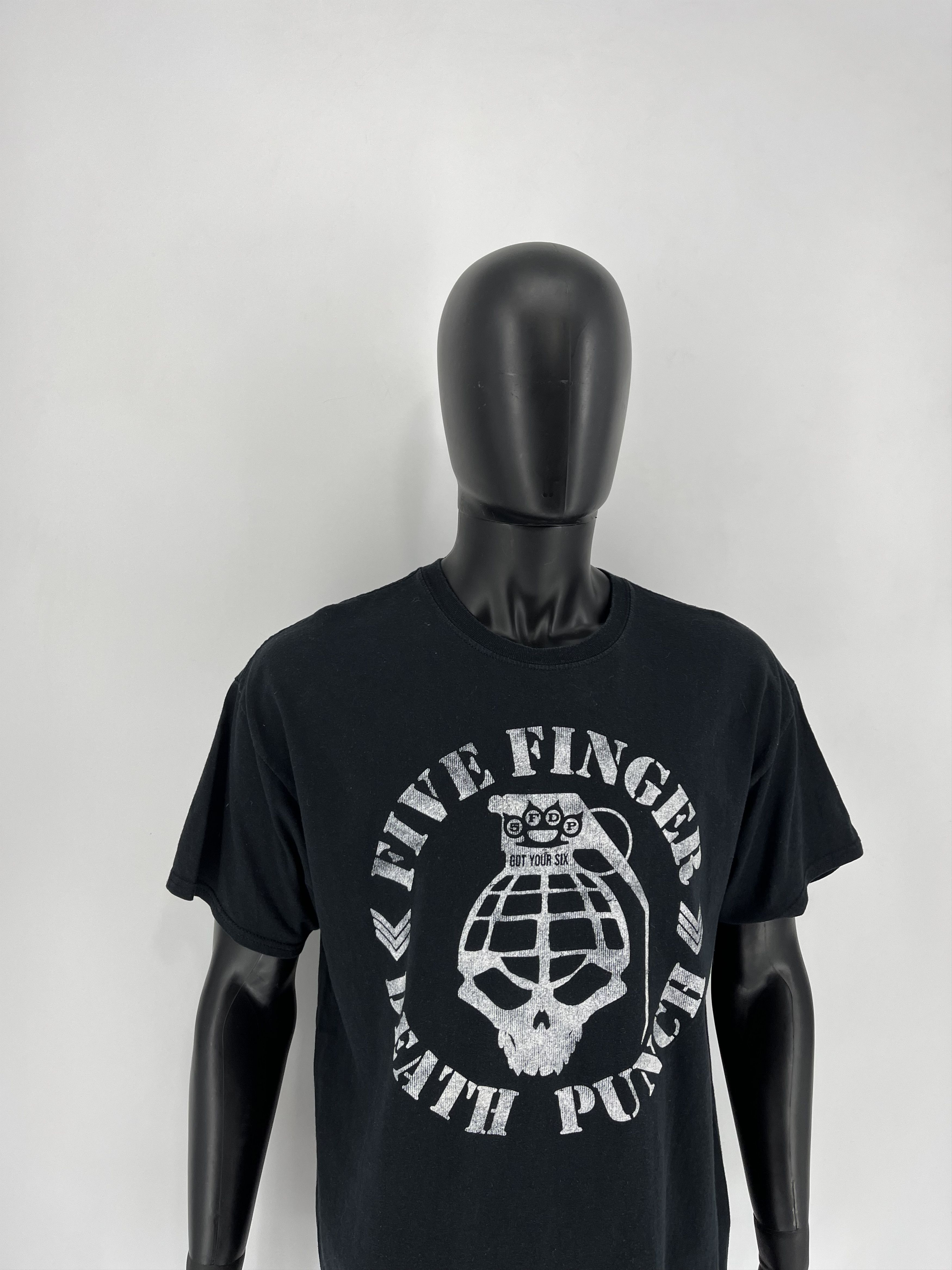 Band Tees × Vintage Vintage Five Finger Death Punch streetwear vintage rock tee Size US XL / EU 56 / 4 - 3 Thumbnail