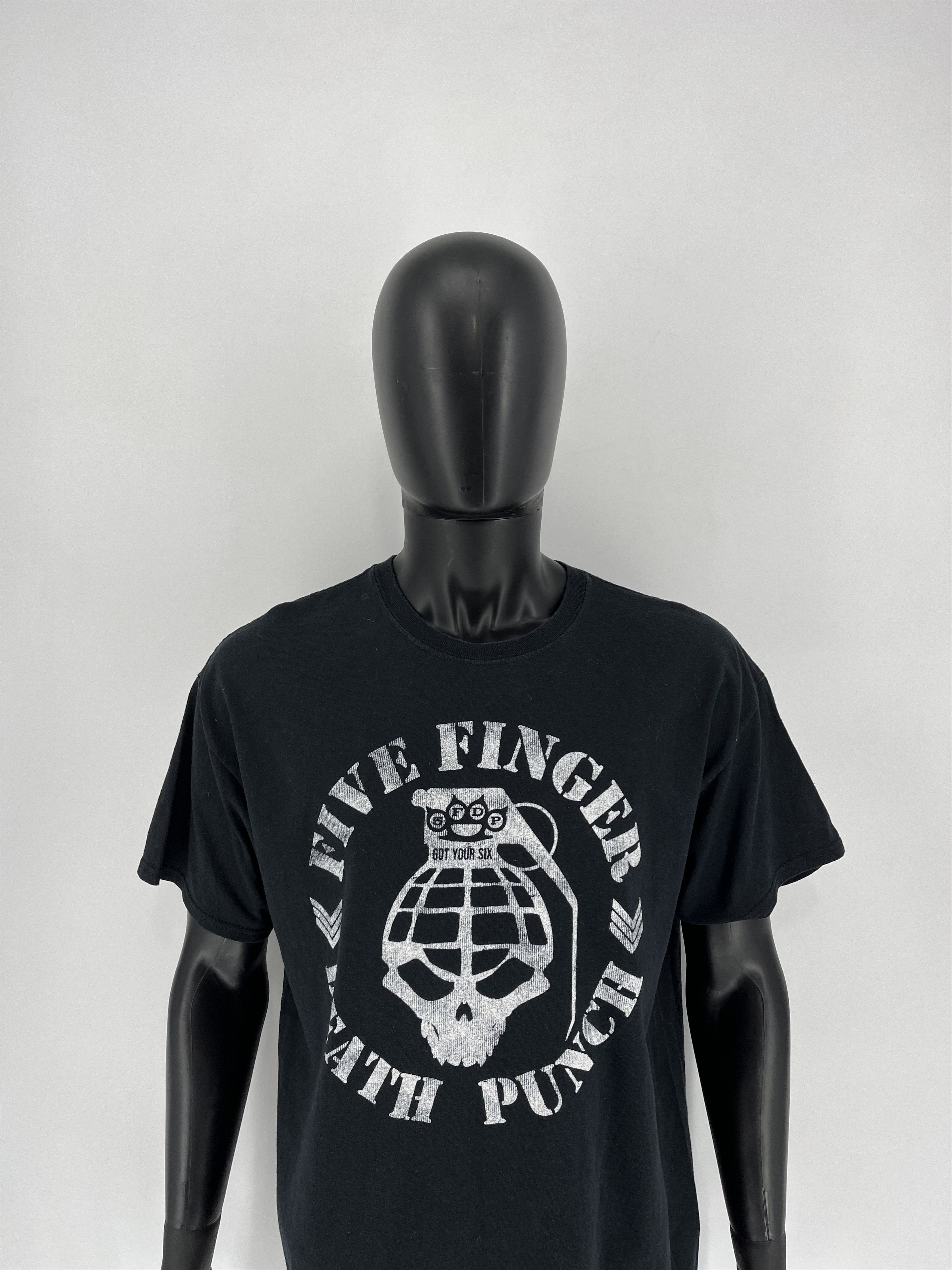 Band Tees × Vintage Vintage Five Finger Death Punch streetwear vintage rock tee Size US XL / EU 56 / 4 - 1 Thumbnail