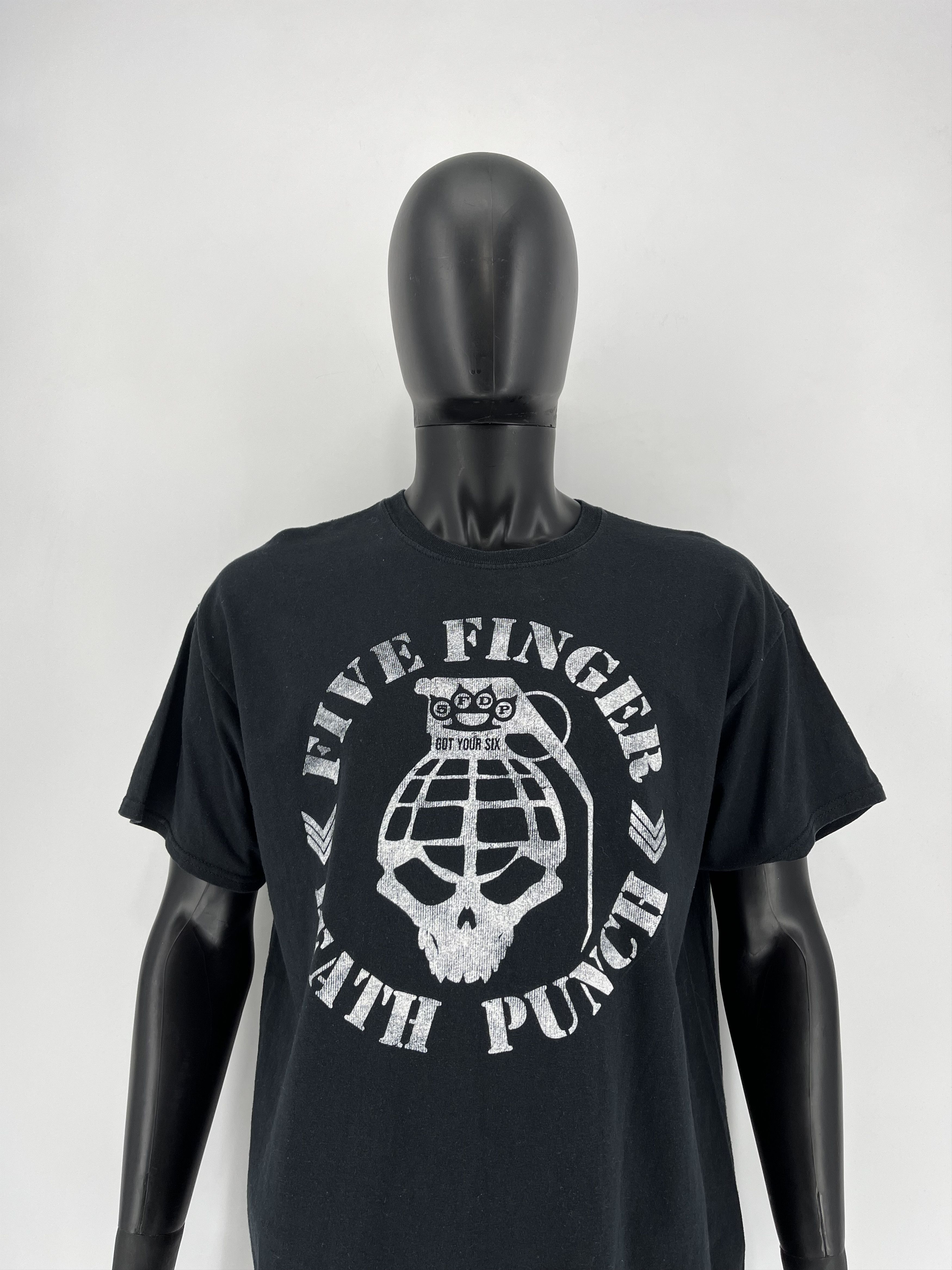 Band Tees × Vintage Vintage Five Finger Death Punch streetwear vintage rock tee Size US XL / EU 56 / 4 - 6 Thumbnail