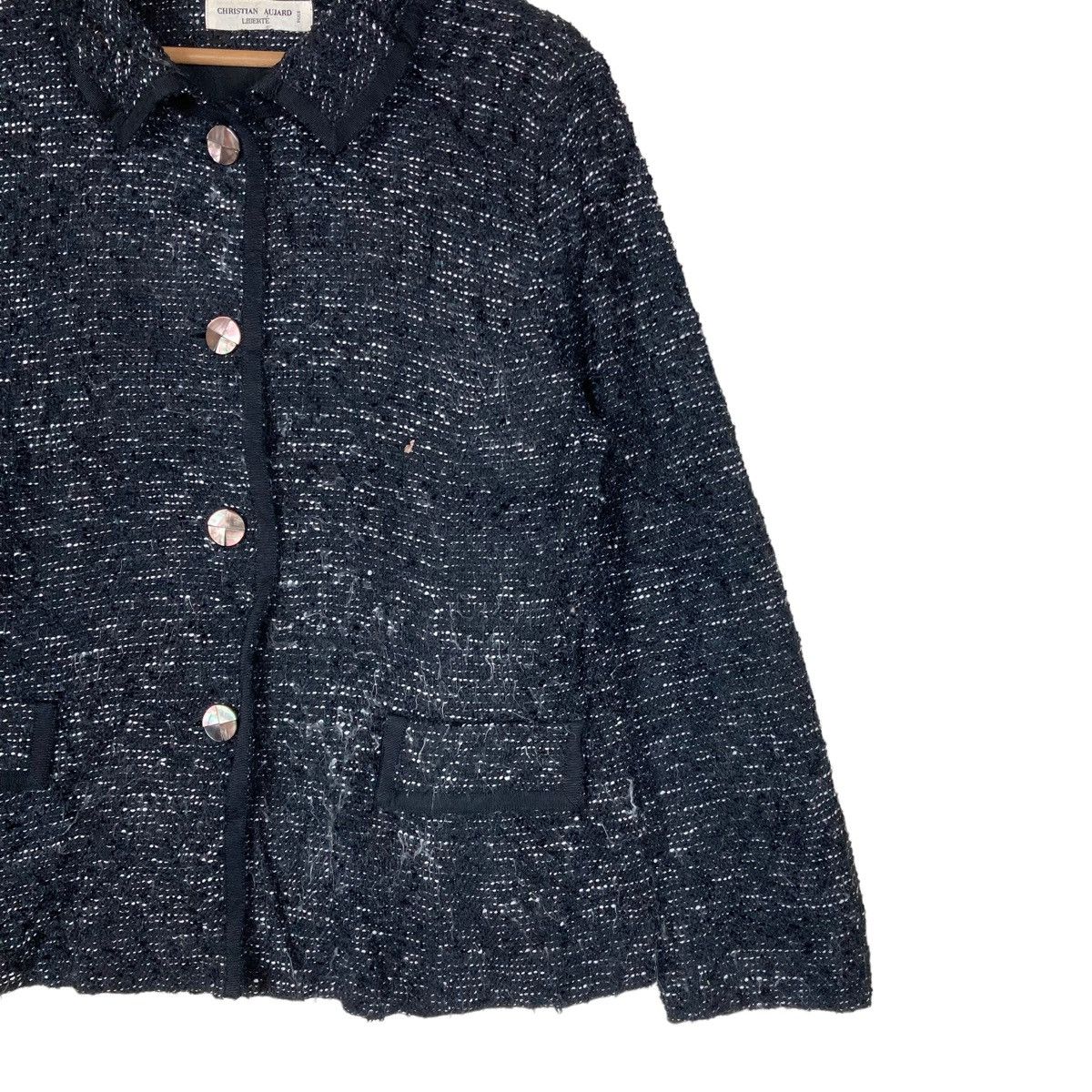Vintage Vintage Christian Aujard Button Up Wool Shirt Size US M / EU 48-50 / 2 - 3 Thumbnail