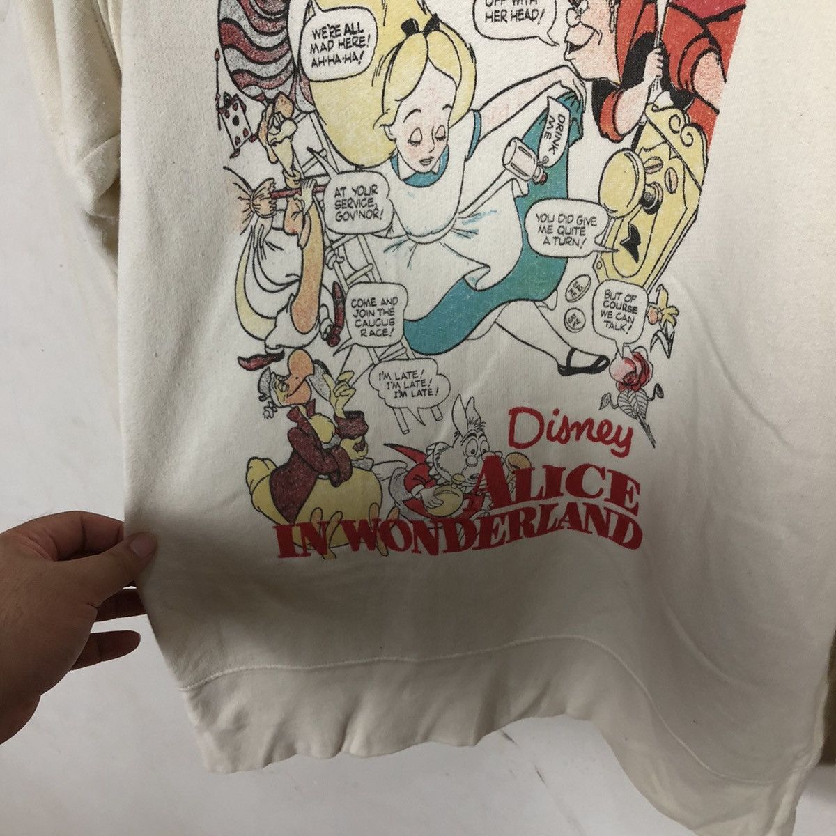 Cartoon Network ALICE IN WONDERLAND DISNEY BIG LOGO HOODIE Size US XL / EU 56 / 4 - 9 Thumbnail