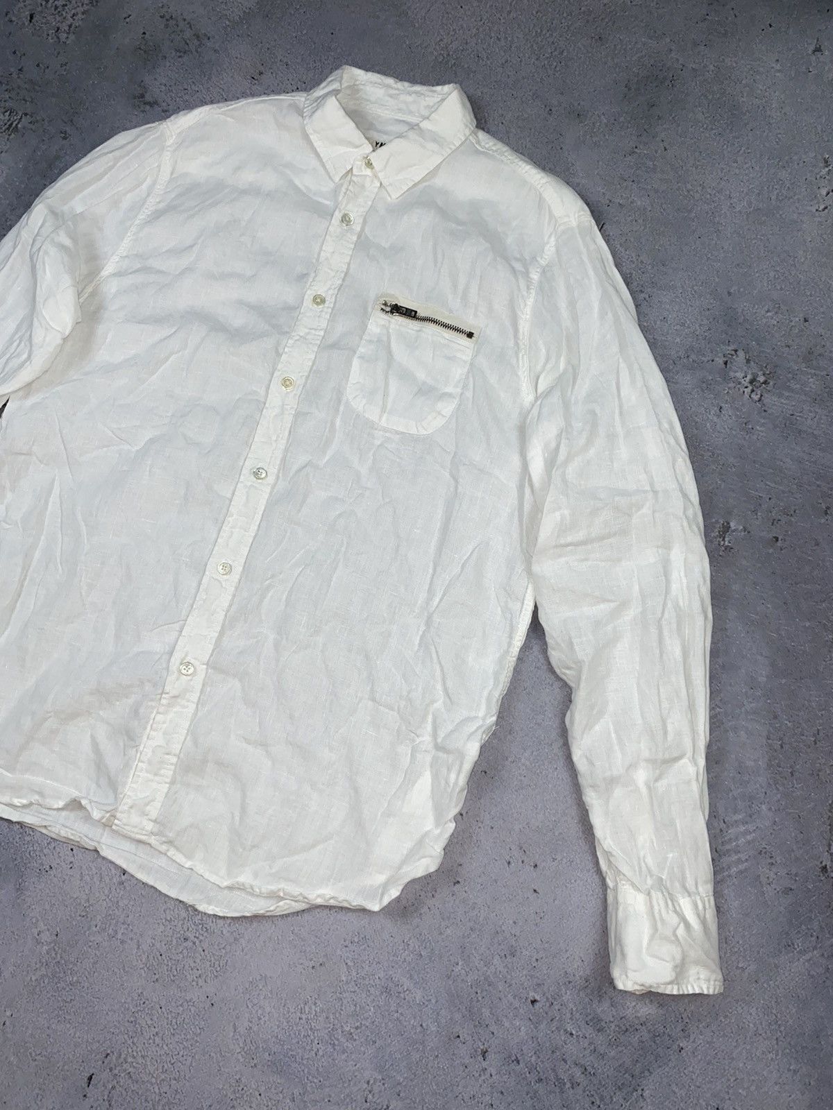 Other YMC white linen shirt 100% linen Size US M / EU 48-50 / 2 - 2 Thumbnail