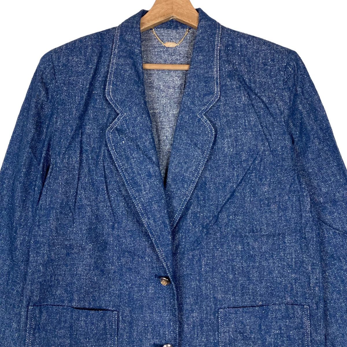Vintage Vintage Ava Stone Flat Button Coat Jacket Size US M / EU 48-50 / 2 - 2 Thumbnail