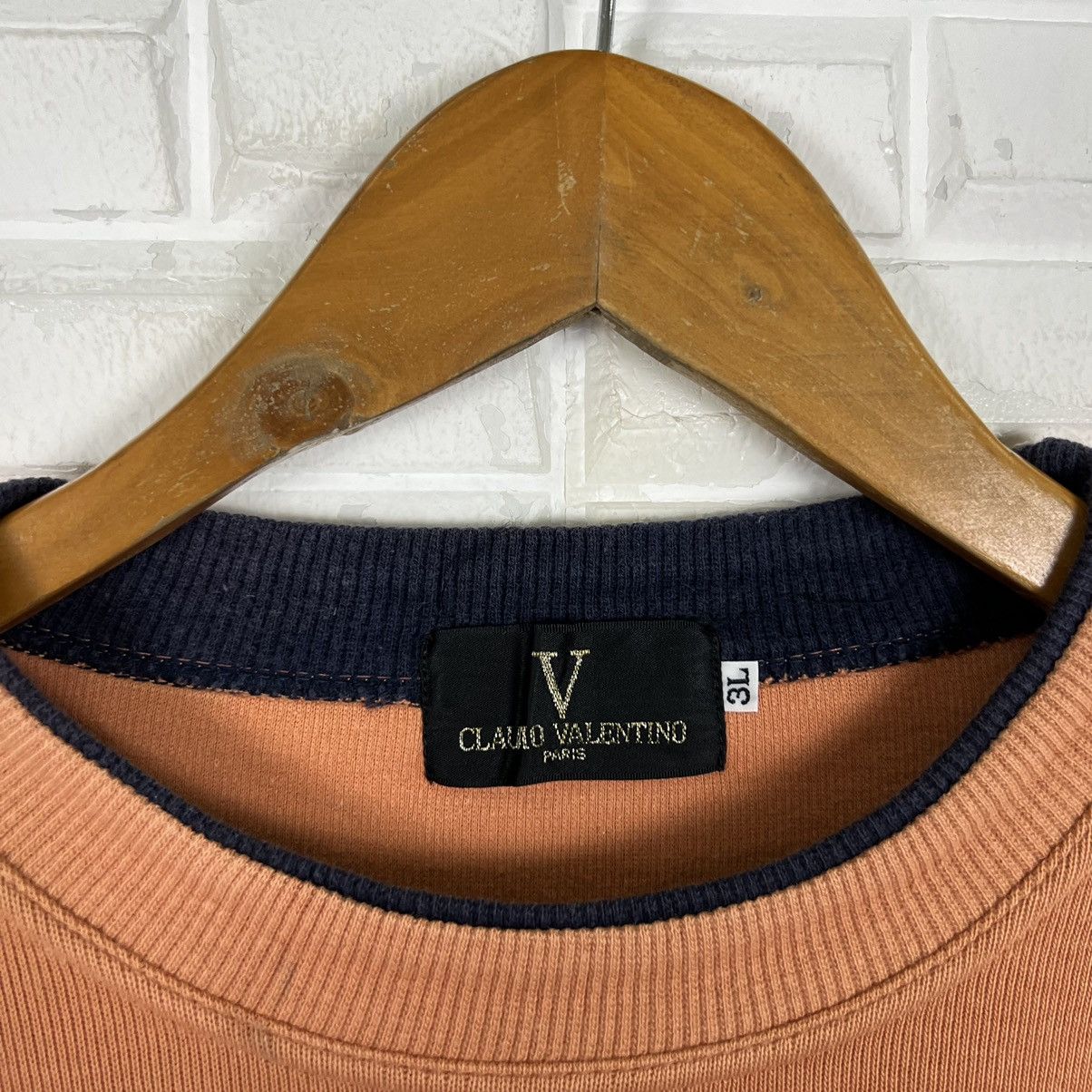 Vintage VINTAGE CLAUDIO VALENTINO SPORTS CASUAL SWEATSHIRT BIG LOGO Size US L / EU 52-54 / 3 - 6 Thumbnail