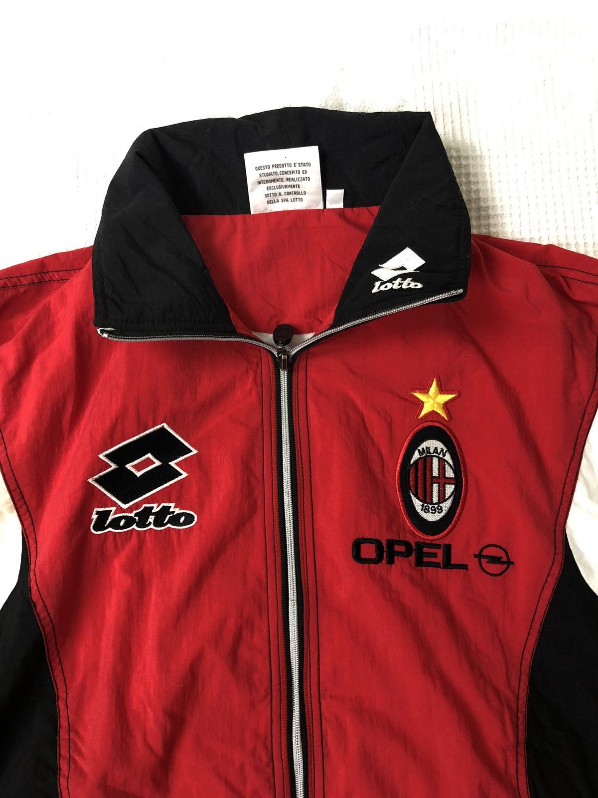 90s Vintage AC Milan Lotto Opel Tracksuit Size Large New
