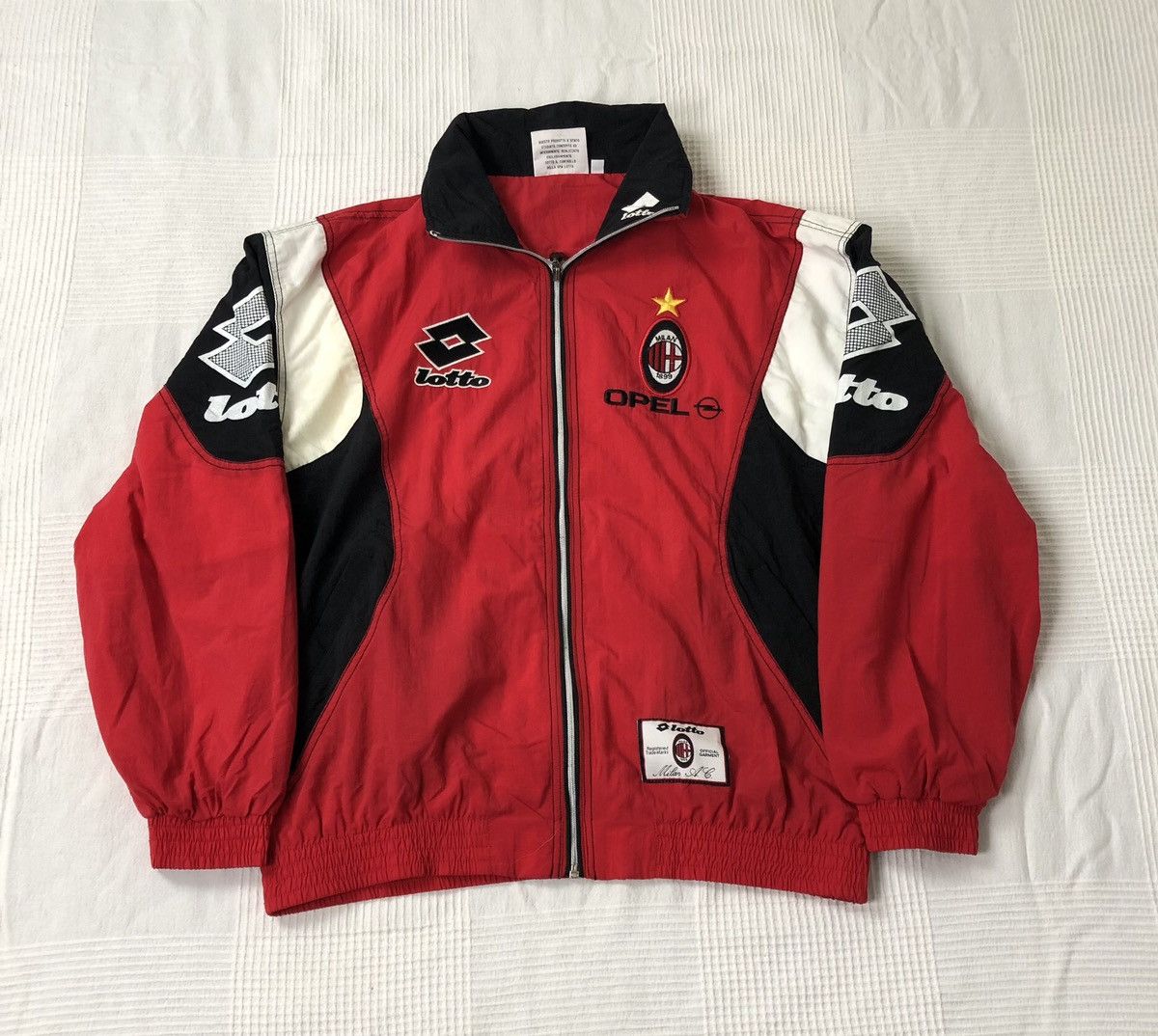 90s Vintage AC Milan Lotto Opel Tracksuit Size Large New