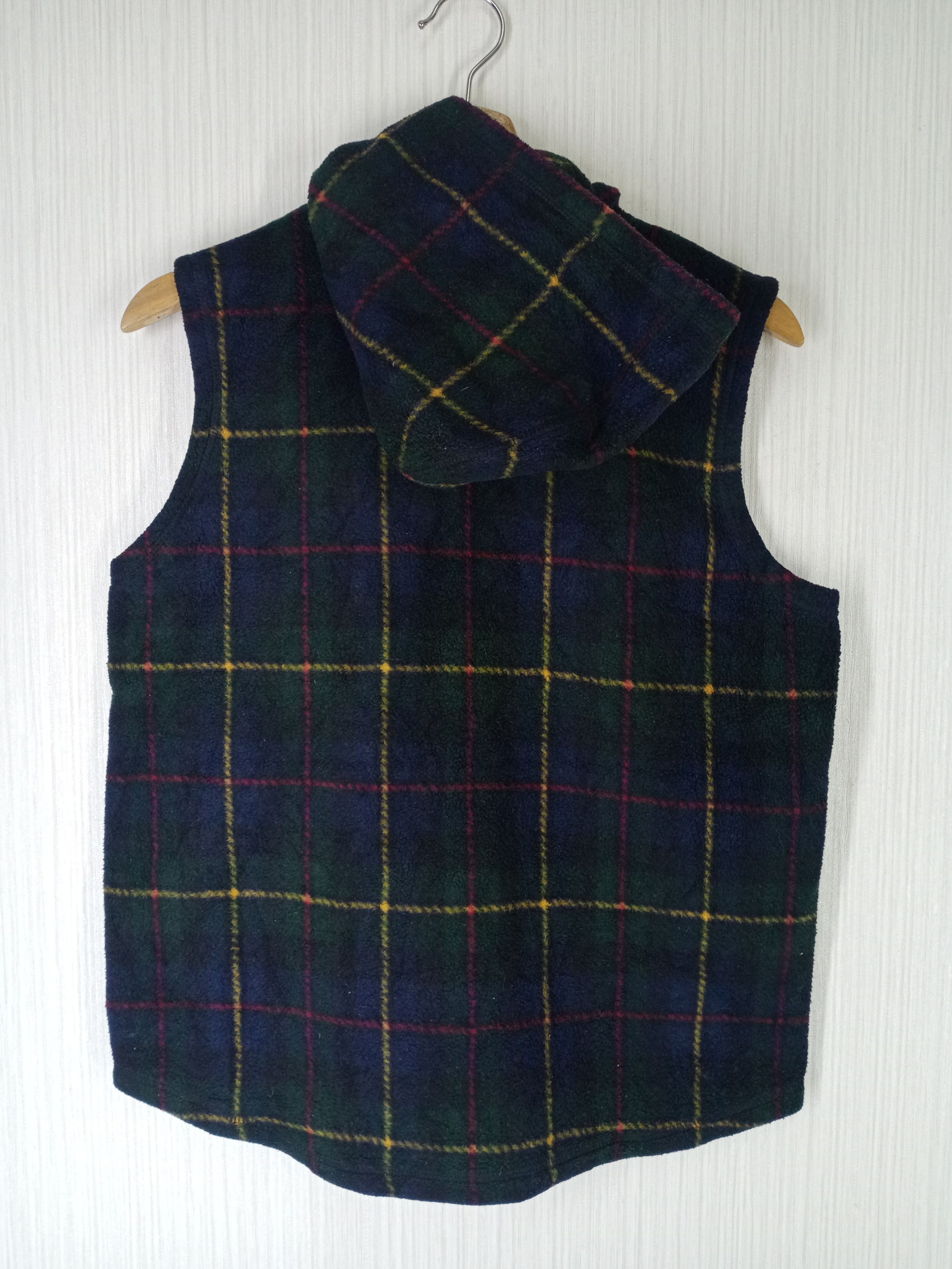 Polo Ralph Lauren Vintage Lauren Ralph Lauren Plaid Hoodie Vest Size US M / EU 48-50 / 2 - 4 Thumbnail