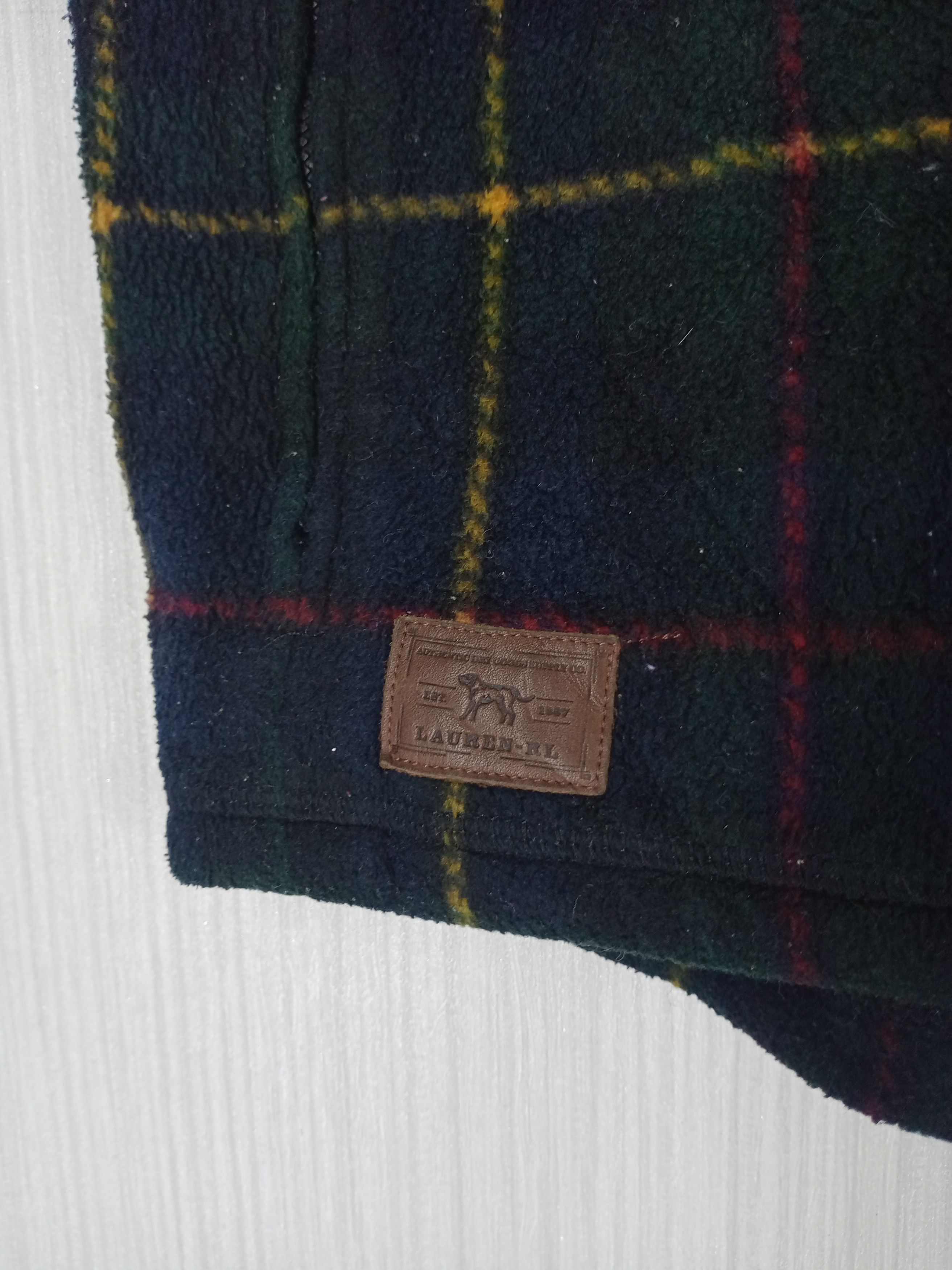 Polo Ralph Lauren Vintage Lauren Ralph Lauren Plaid Hoodie Vest Size US M / EU 48-50 / 2 - 5 Thumbnail