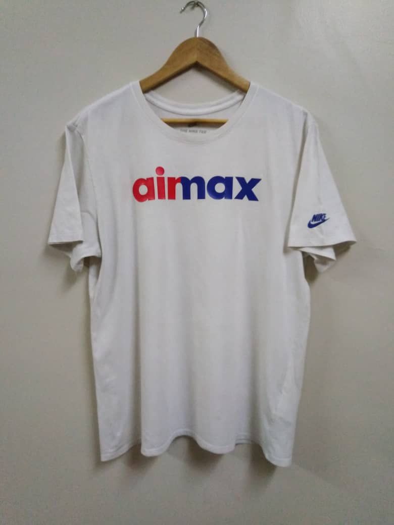 Nike Vintage Nike Airmax White T Shirt Size US XXL / EU 58 / 5 - 1 Thumbnail