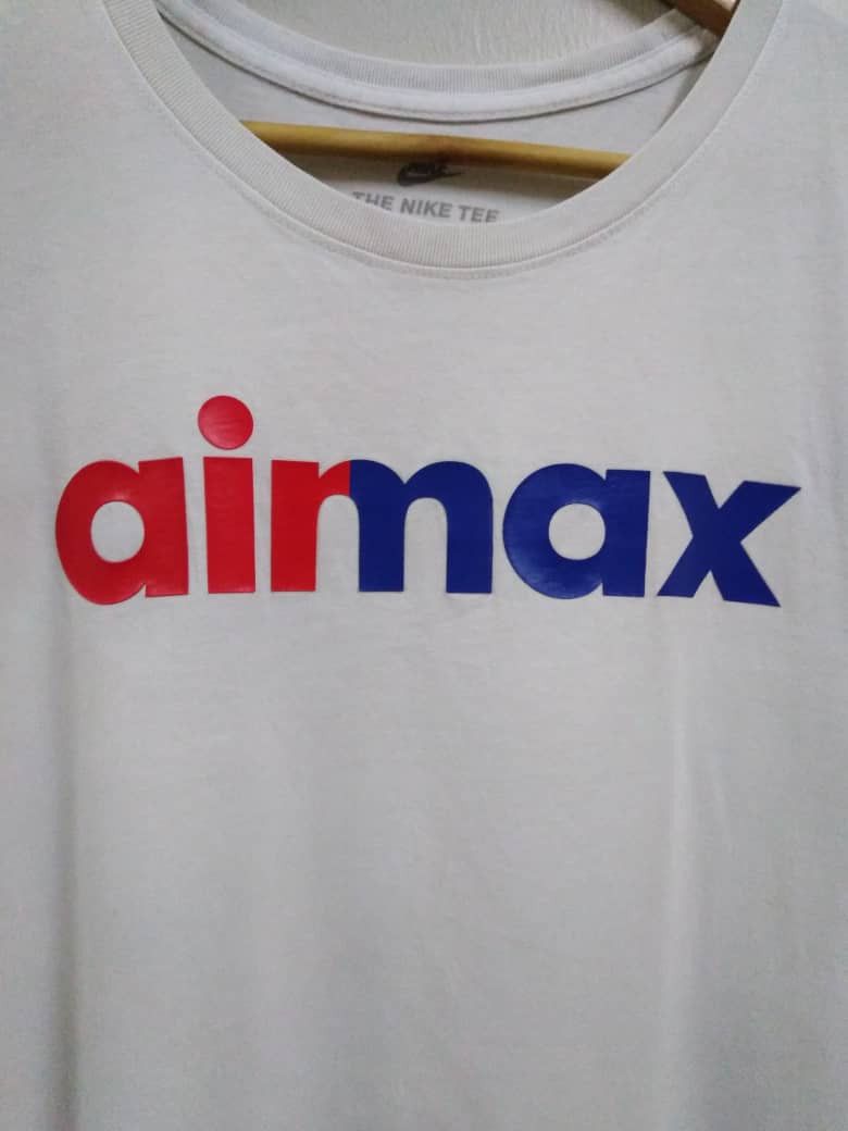 image of Nike Airmax White T Shirt, Men's (Size 2XL)