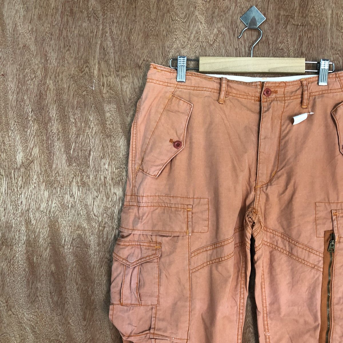Polo Ralph Lauren DLL Ralph Lauren Peach Multipocket Cargo Pants #2037DL Size US 32 / EU 48 - 6 Thumbnail
