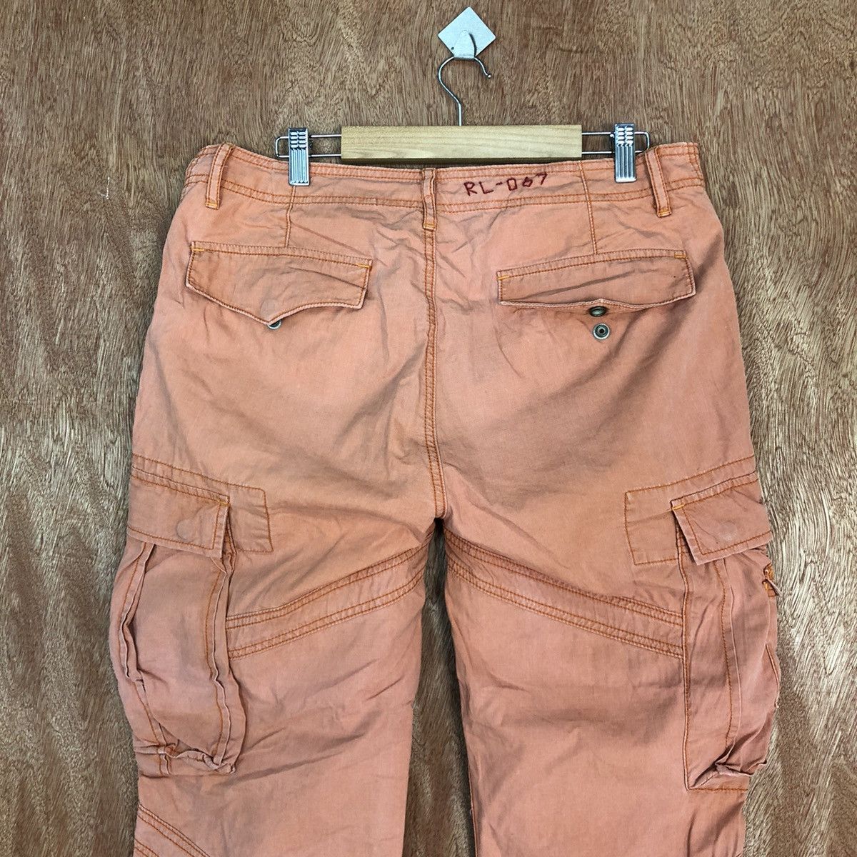 Polo Ralph Lauren DLL Ralph Lauren Peach Multipocket Cargo Pants #2037DL Size US 32 / EU 48 - 10 Thumbnail