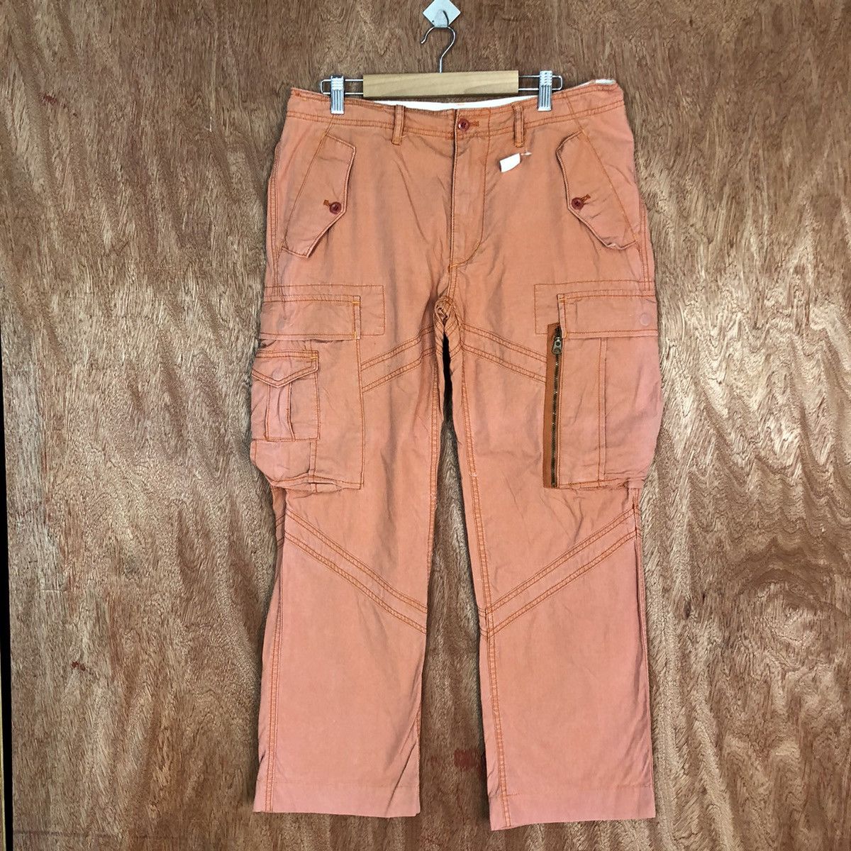 DLL Ralph Lauren Peach Multipocket Cargo Pants #2037DL
