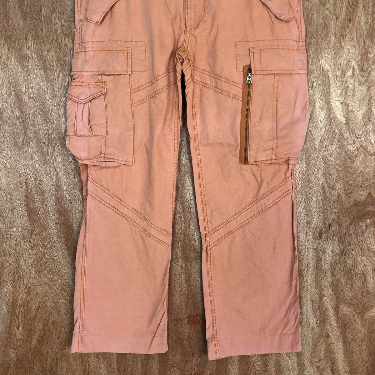 Polo Ralph Lauren DLL Ralph Lauren Peach Multipocket Cargo Pants #2037DL Size US 32 / EU 48 - 3 Thumbnail