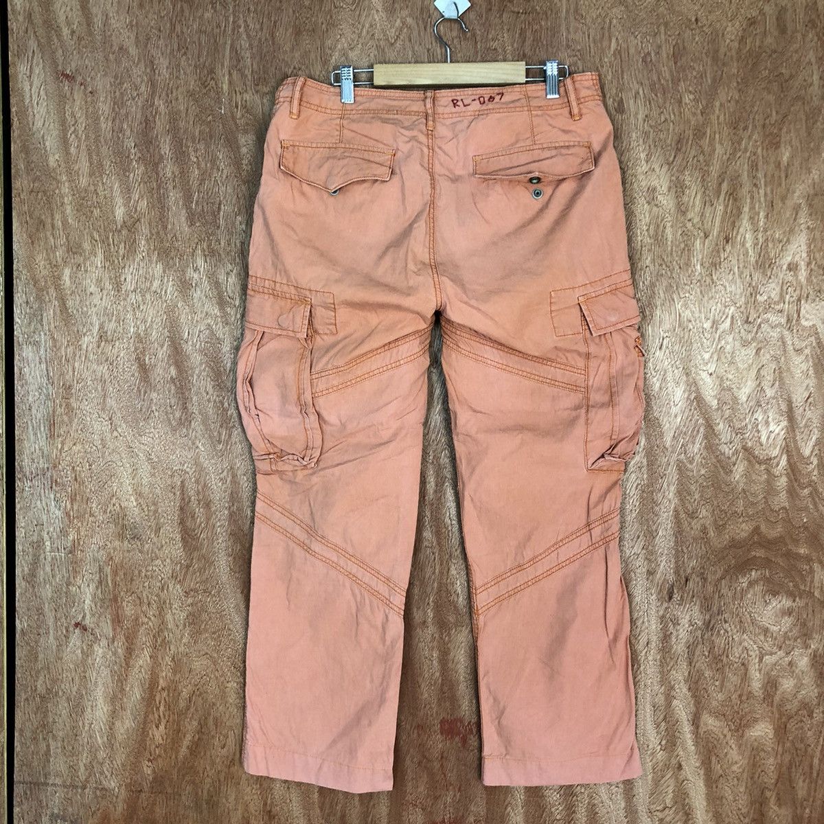 Polo Ralph Lauren DLL Ralph Lauren Peach Multipocket Cargo Pants #2037DL Size US 32 / EU 48 - 9 Thumbnail